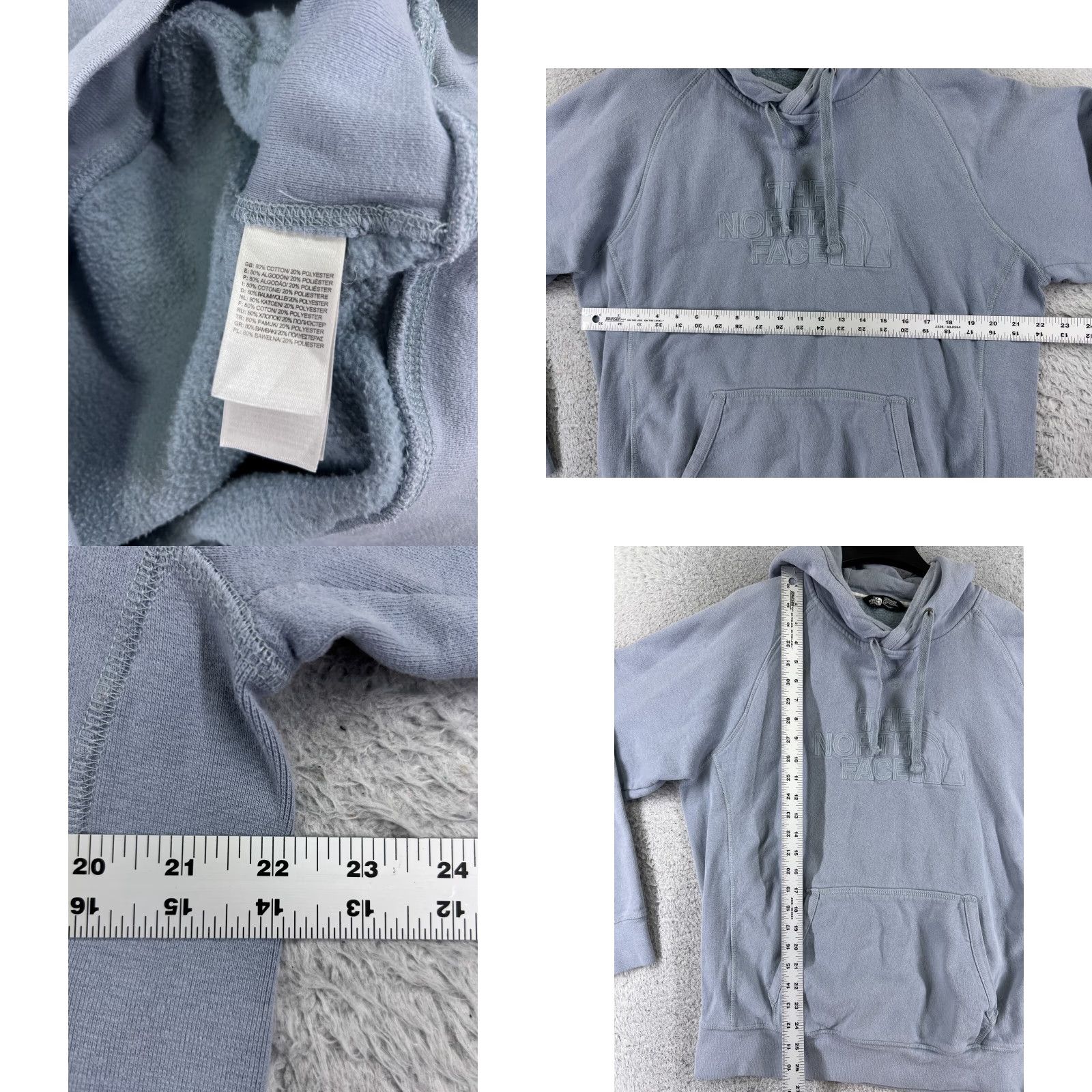 The North Face The North Face Hoodie Men L Blue Pullover Pocket Cotton Blend Size US L / EU 52-54 / 3 - 8 Thumbnail