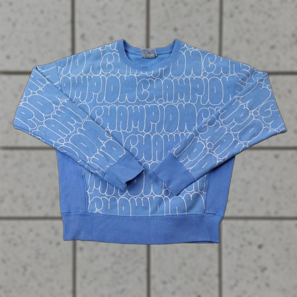 Champion Champion Sweatshirt Mens S Blue Reverse Weave Graphic Print Pullover Crewneck Size US S / EU 44-46 / 1 - 1 Thumbnail