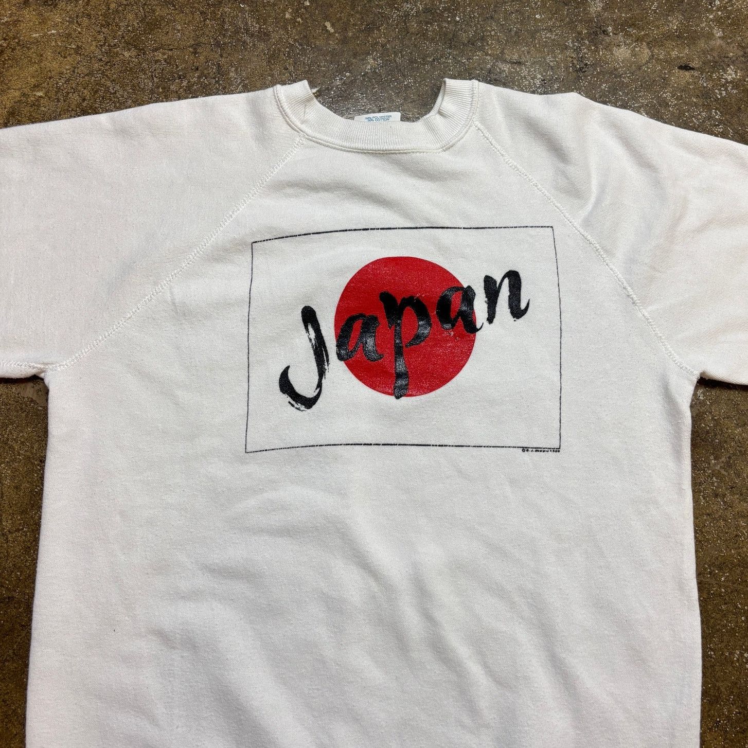 Vintage Vintage 80s Japan Flag Raglan Pullover Sweatshirt Mens Large Size US L / EU 52-54 / 3 - 2 Thumbnail