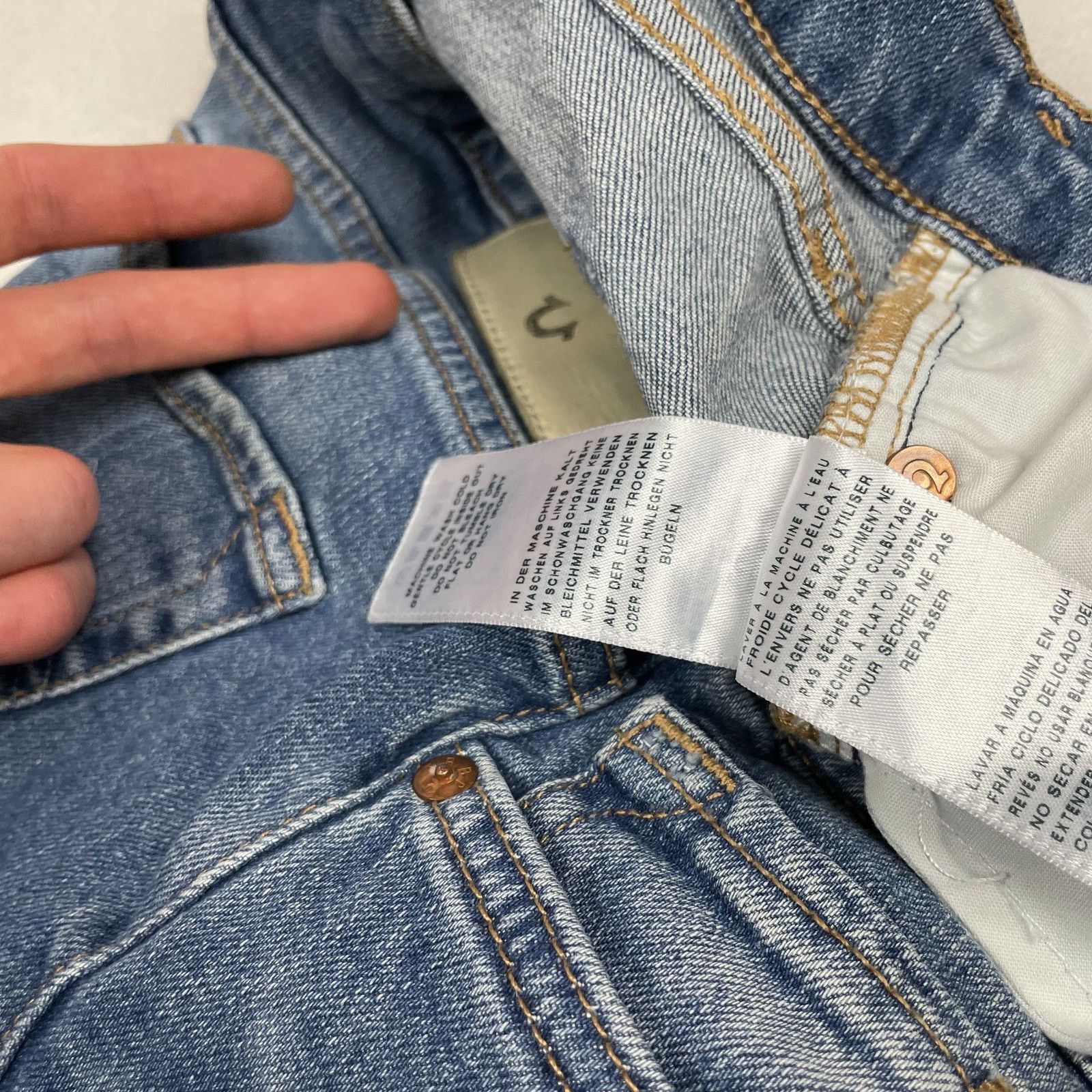 True Religion True Religion LIV Women Blue Low Rise Relaxed Skinny Jean 29 Size 29" - 13 Thumbnail
