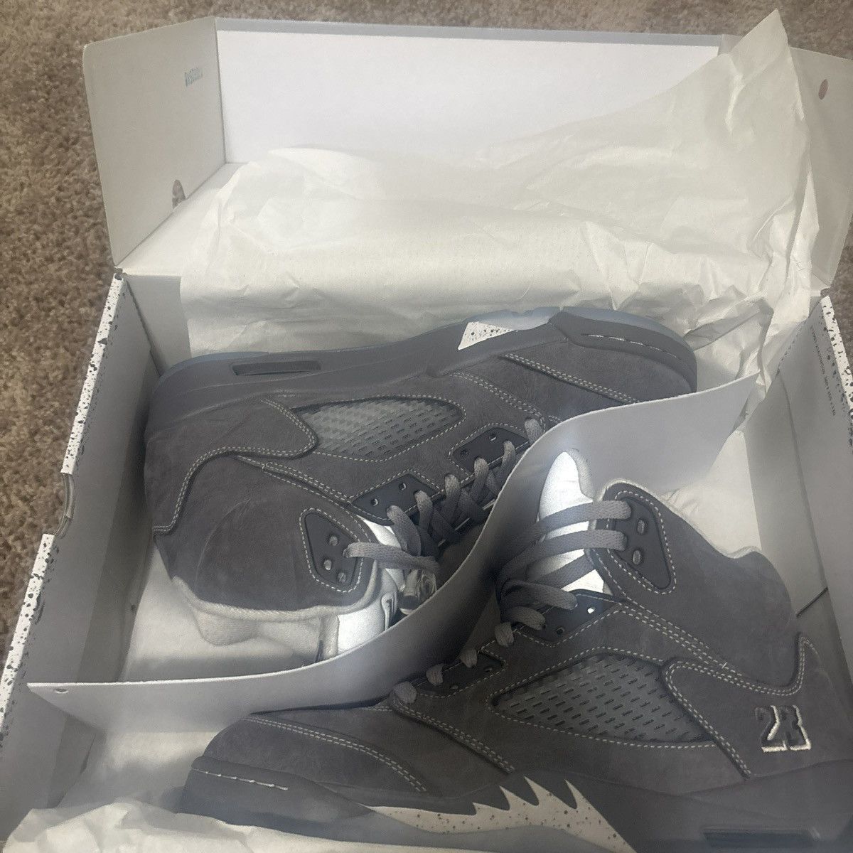 Jordan Brand Jordan “Wolf Gray” 5’s Size US 10.5 / EU 43-44 - 1 Thumbnail