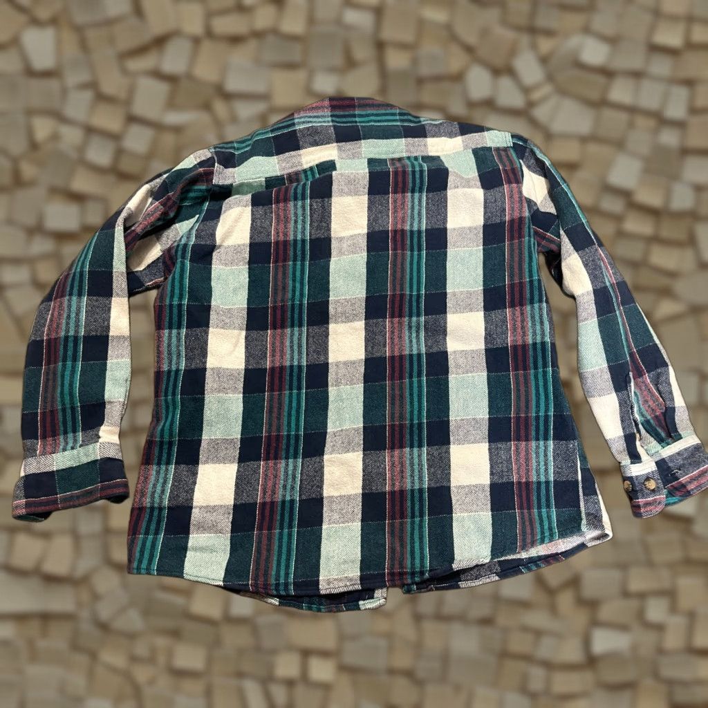 Vintage Elk Shirt Mens Size Large Blue Green Purple Plaid Button-Up Comfort Fit Shirt Size US L / EU 52-54 / 3 - 1 Thumbnail