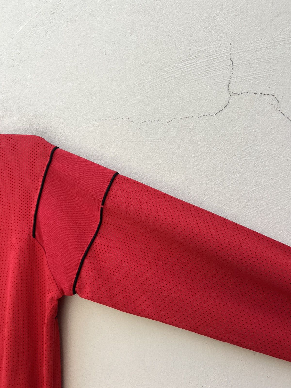 Vintage 80s Nike Hybrid Mesh Red Tracktop Sweater