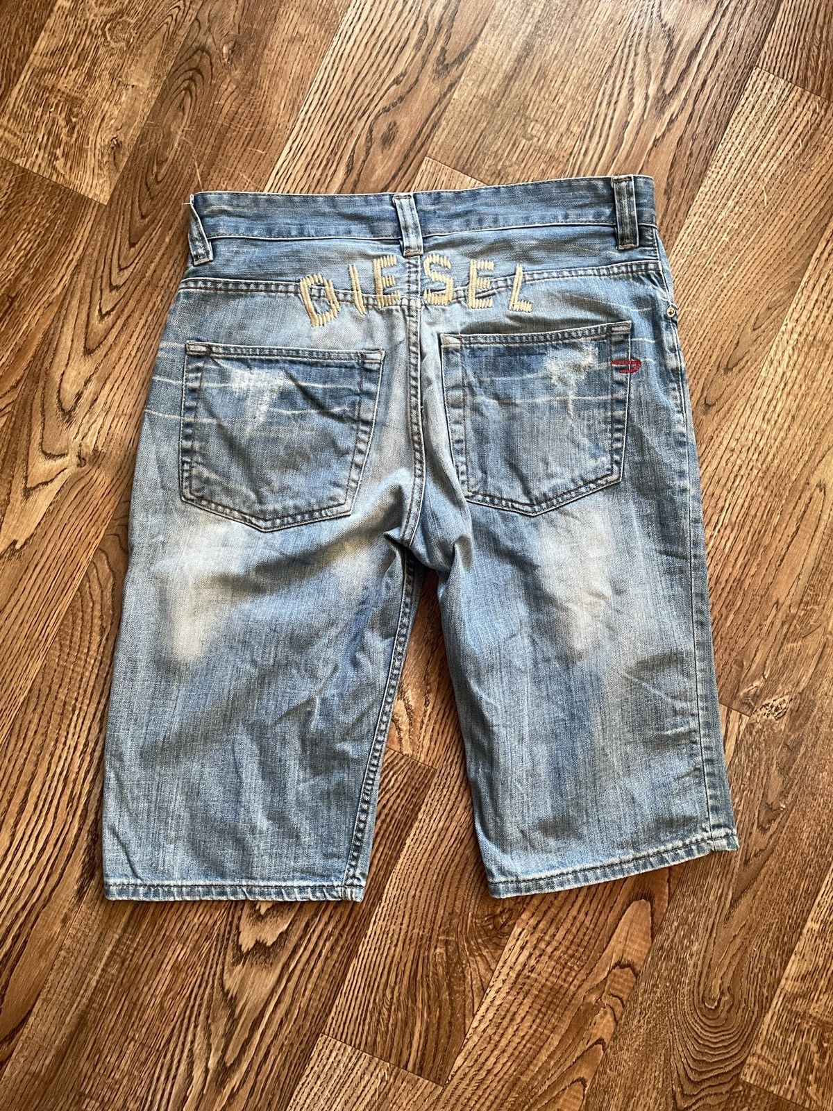 Diesel Diesel vintage Shorts Big logo Oldmoney style Streetwear y2k Size US 33 - 2 Thumbnail