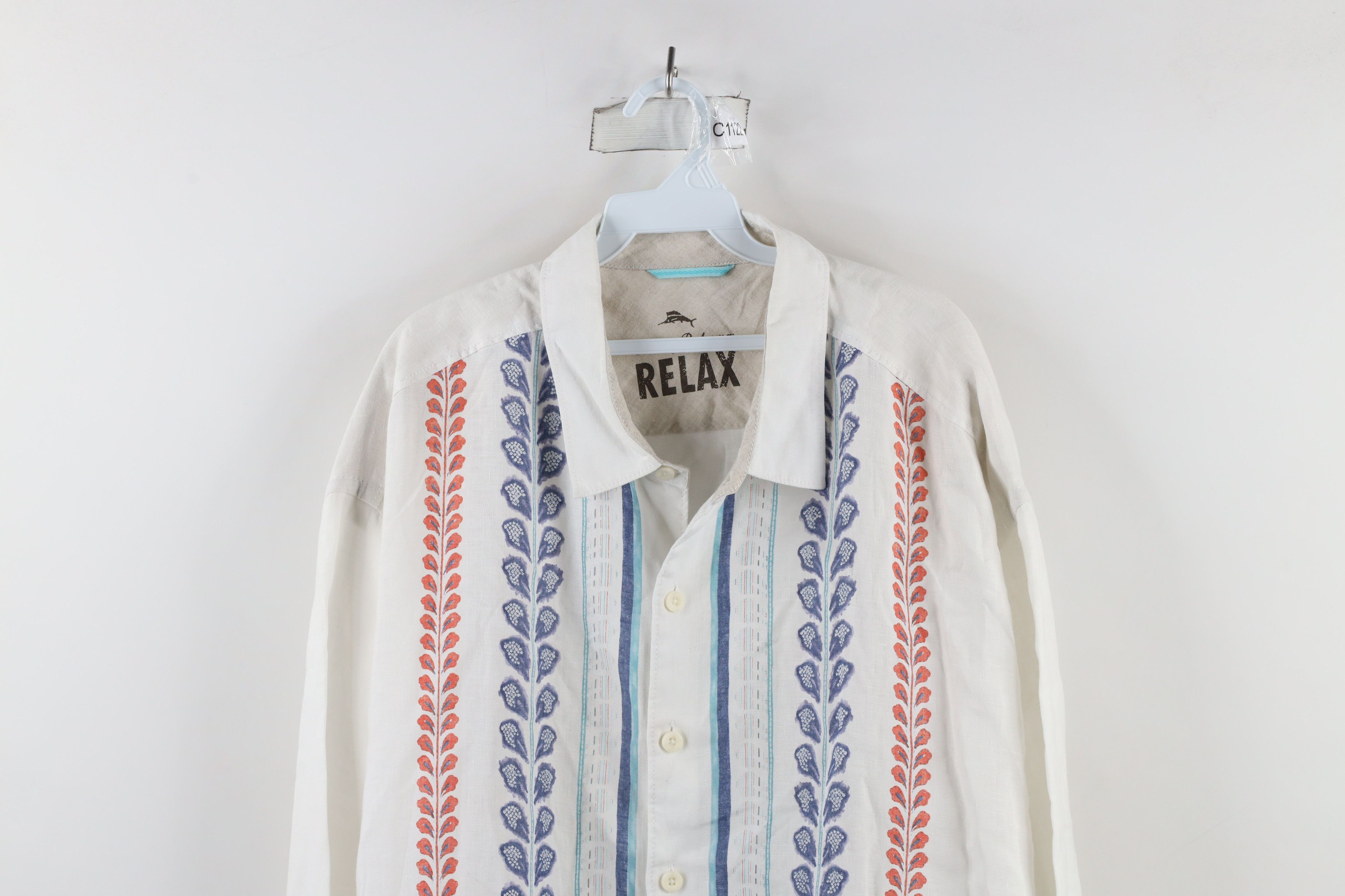 Tommy Bahama × Vintage Tommy Bahama Relax Flower Linen Collared Button Shirt Size US XXL / EU 58 / 5 - 2 Thumbnail