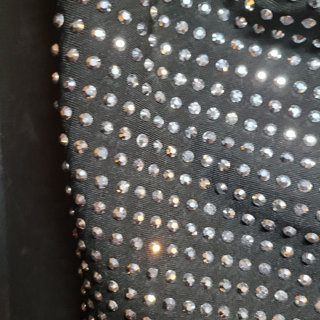 Forever 21 Forever 21, tube top, zips back, black w/diamond studs 1X Size XL / US 12-14 / IT 48-50 - 4 Thumbnail