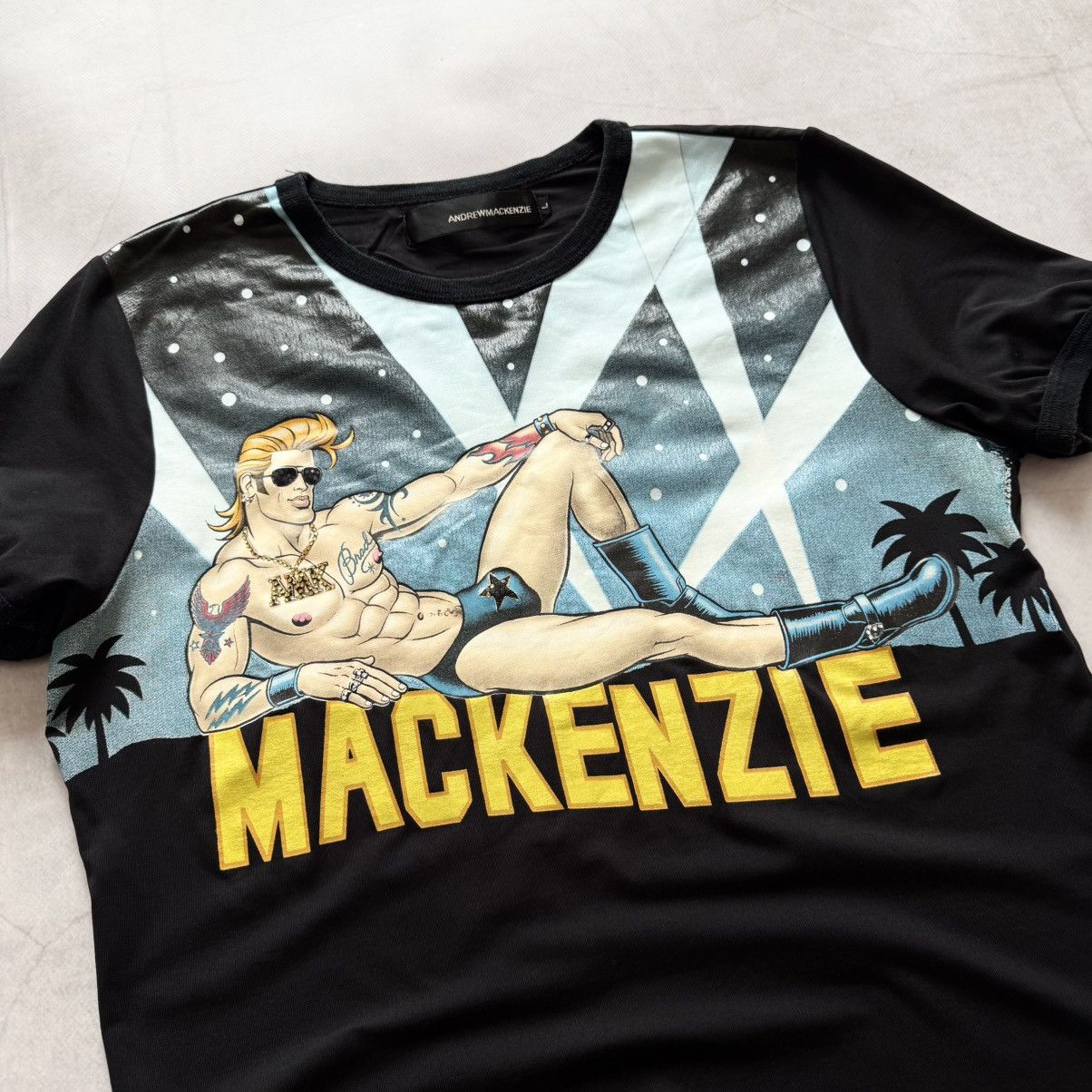 Andrew Mackenzie Vintage Andrew Mackenzie Man T-Shirt Tee Y2K Size US L / EU 52-54 / 3 - 2 Thumbnail