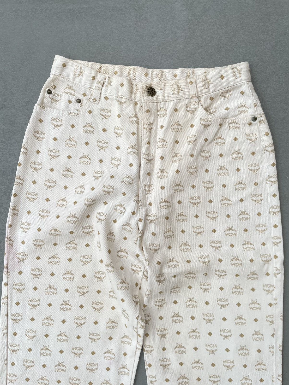 MCM Mcm Monogram Jeans Baggy luxury Style Size 26" / US 2 / IT 38 - 2 Thumbnail
