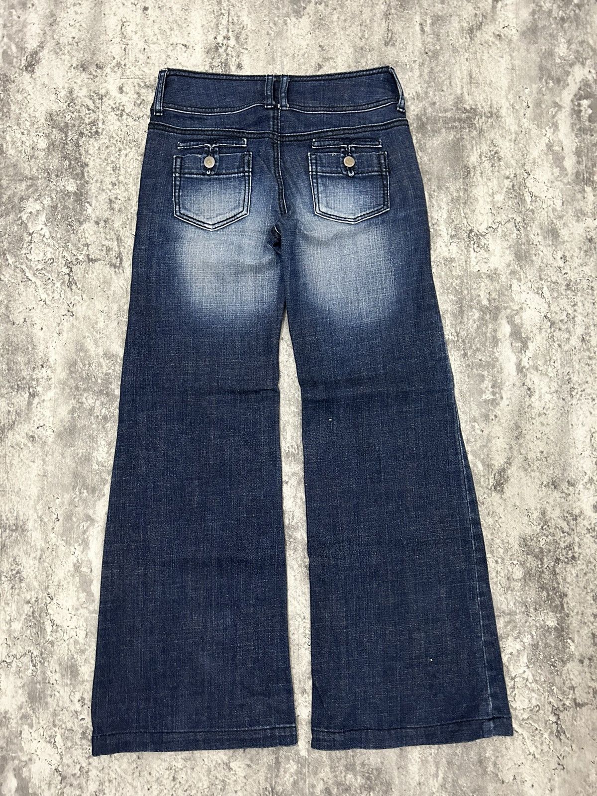 If Six Was Nine × Japanese Brand × Tornado Mart irise Japan MudWash Flare Jeans Size US 29 - 6 Thumbnail