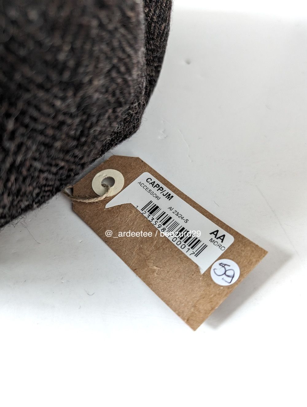 Archivio J.M. Ribot *NEW* ENGLISH VINTAGE WOOL LEATHER BRIM HAT Size ONE SIZE - 9 Thumbnail