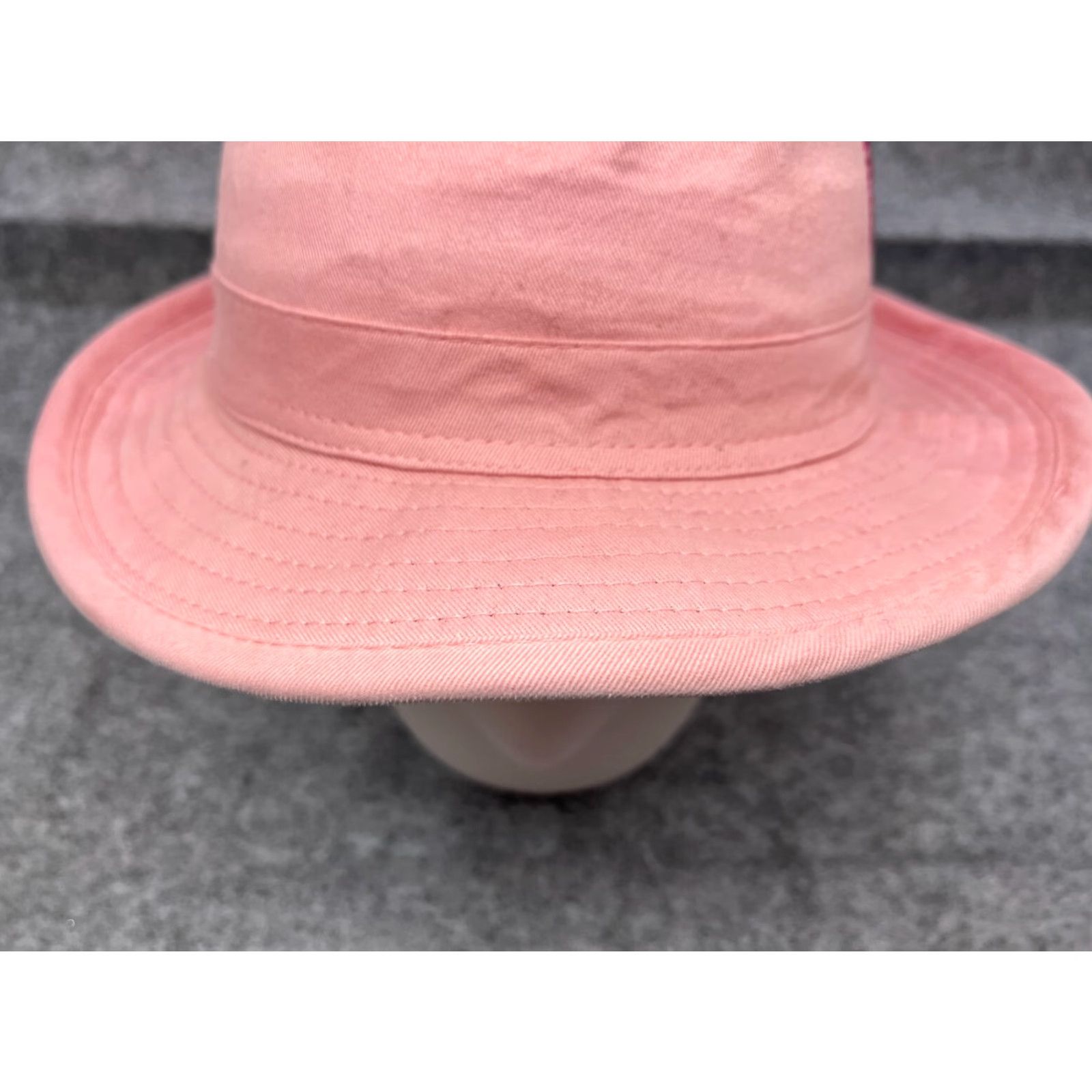 Disney Disneyland Vintage Pink Bucket Hat Cap Womens Cotton Bling Rhinestone Sequin Theme Park Size ONE SIZE - 3 Thumbnail