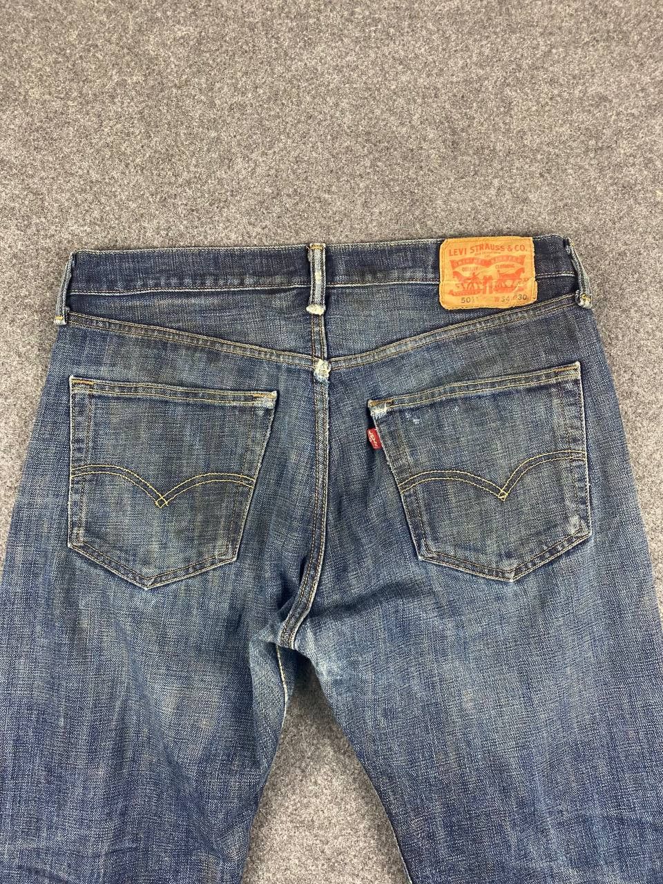 Levi's levis 501 distressed denim nice design Size US 36 / EU 52 - 3 Thumbnail