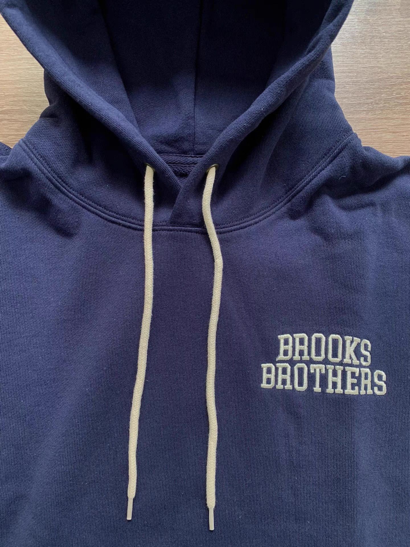 Brooks Brothers Brooks Brothers Terry Cloth Logo Pullover Hoodie Ｑ22 Size US M / EU 48-50 / 2 - 1 Thumbnail