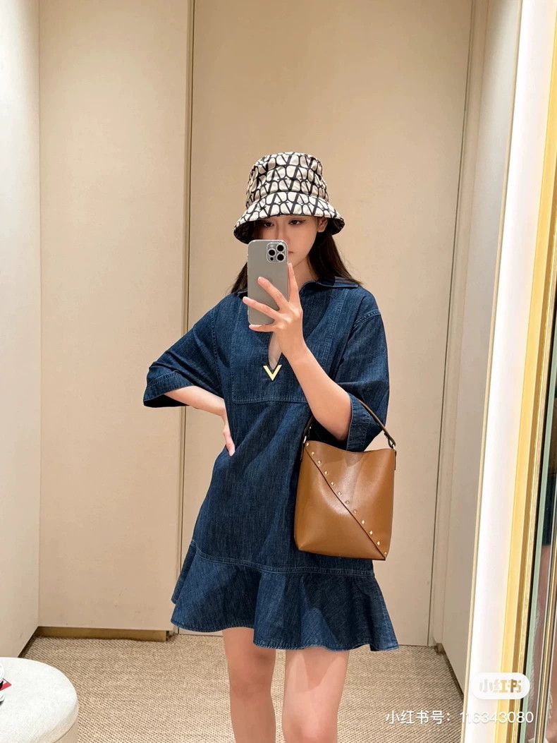Valentino Valentino Denim dress Size M / US 6-8 / IT 42-44 - 8 Thumbnail