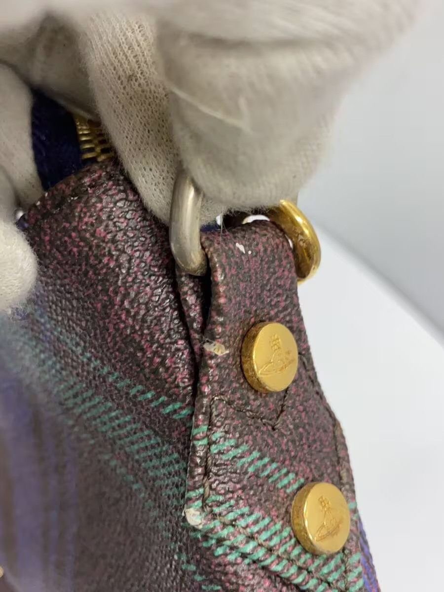 Vivienne Westwood Plaid Orb Leather Shoulder Bag Size ONE SIZE - 5 Thumbnail