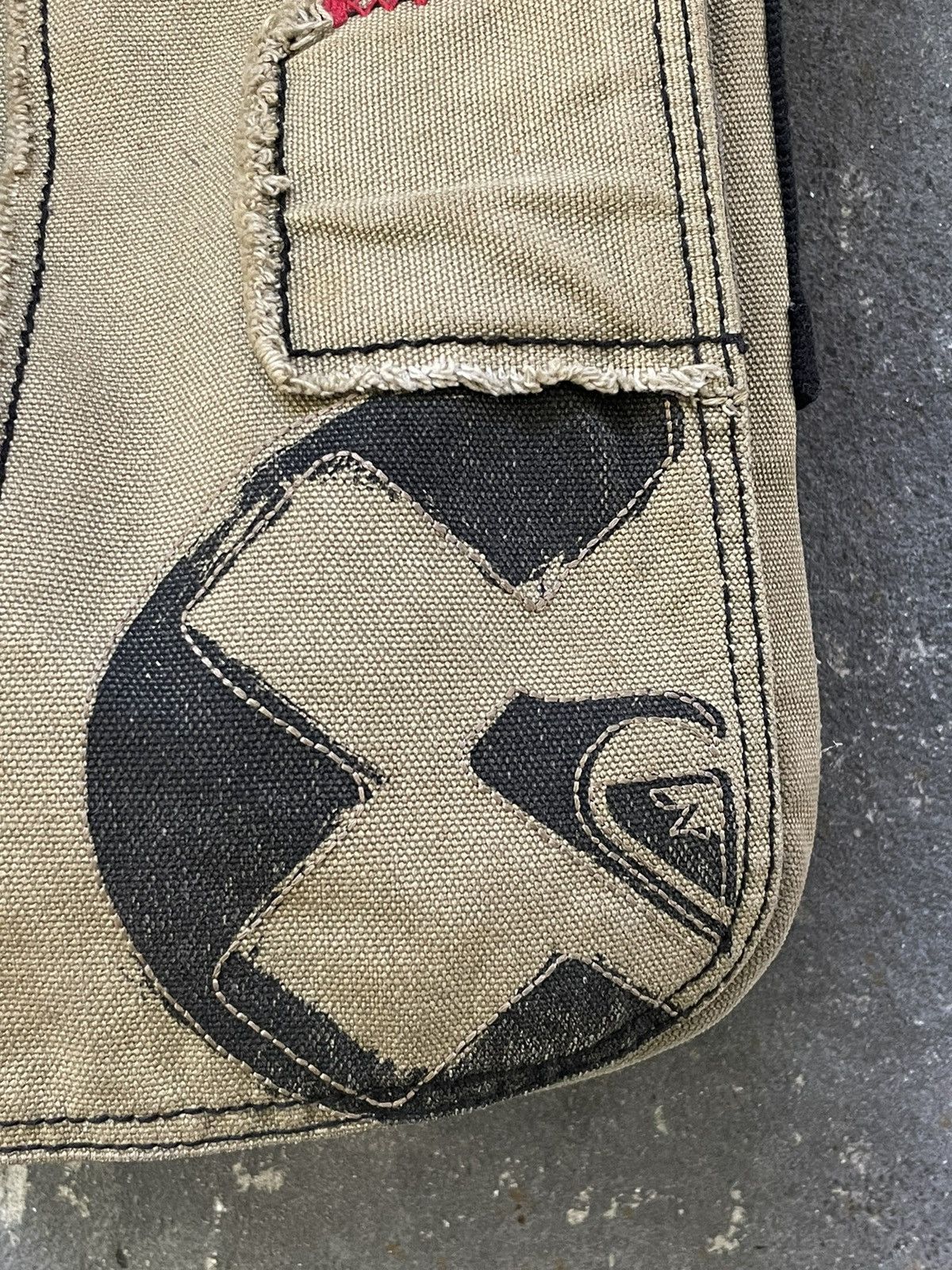 Quiksilver Vintage 00’s Quiksilver Bag Y2K Beige Messenger Surf Style Size ONE SIZE - 4 Thumbnail