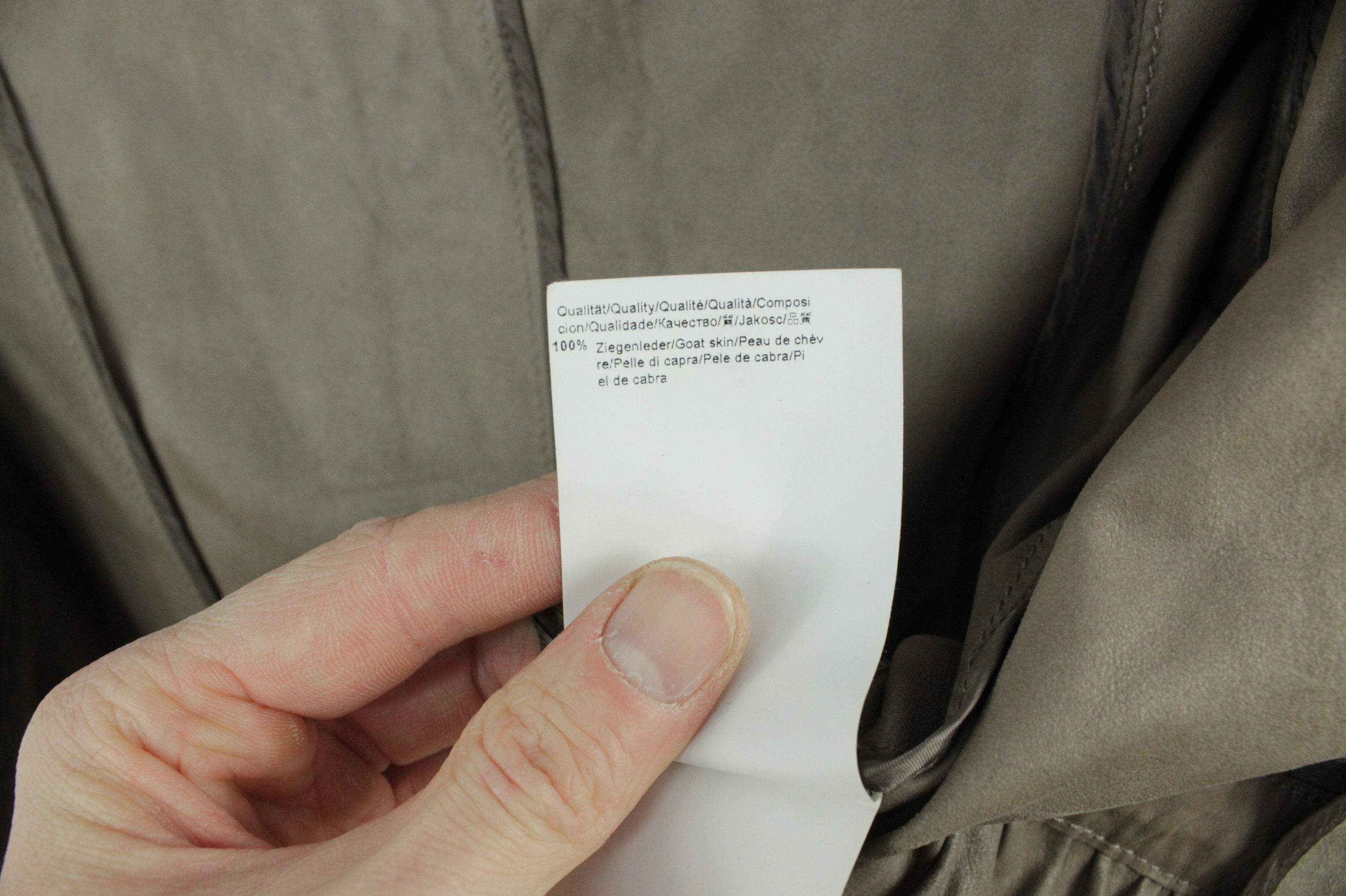 Genuine Leather × Hugo Boss Hugo Boss Gray Suede Leather Women's Jacket Size L / US 10 / IT 46 - 9 Thumbnail