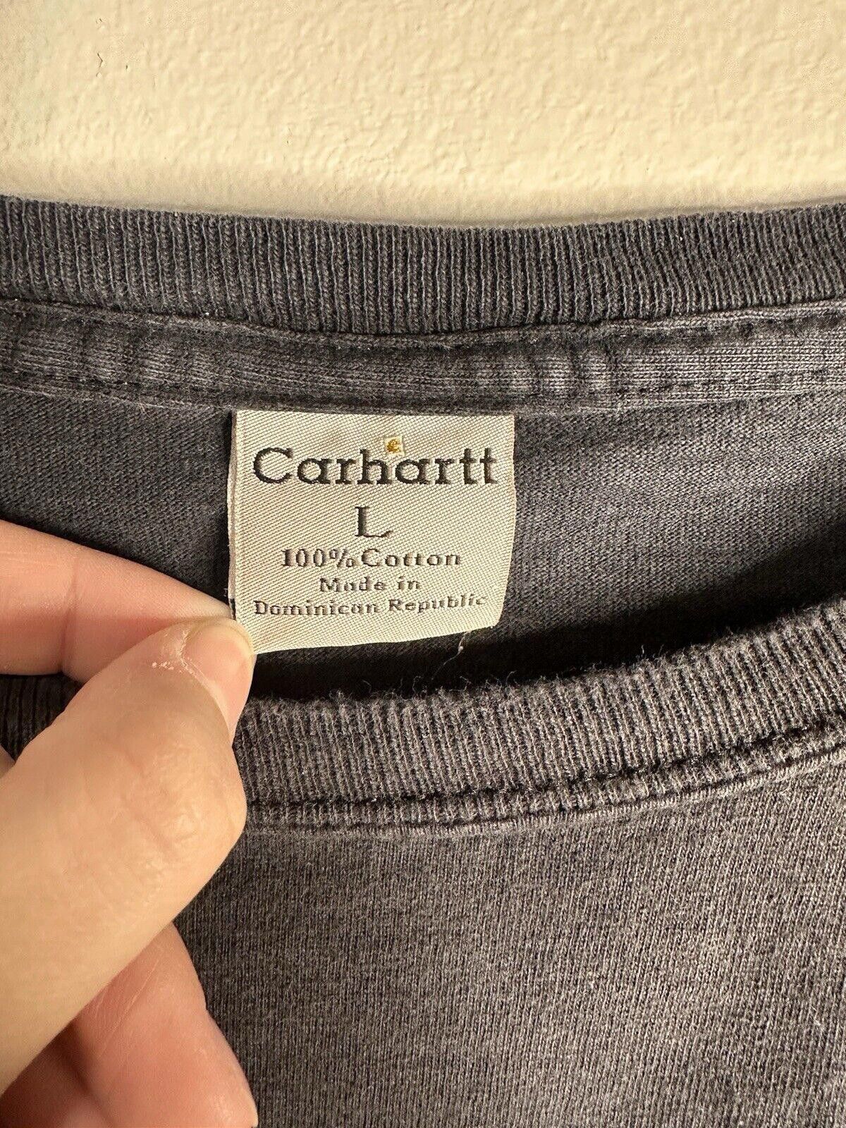 Carhartt Carhartt K126-BLK LRG REG Men's Long Sleeve T-Shirt - Large Size US L / EU 52-54 / 3 - 3 Thumbnail