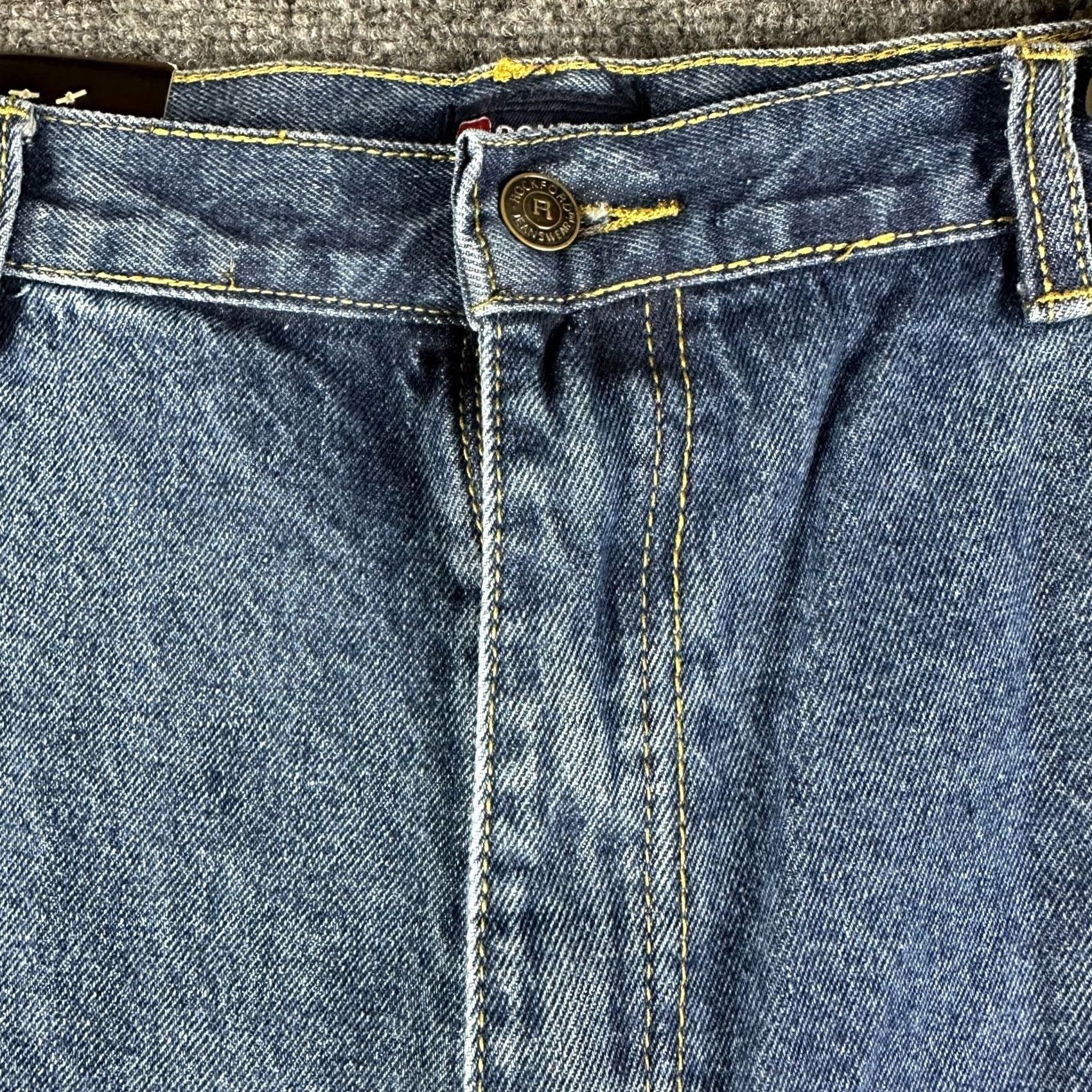 Vintage Rockford Jeans Mens 54 Straight Medium Wash Cotton Pockets Comfort Fit NEW Size US 38 / EU 54 - 3 Thumbnail