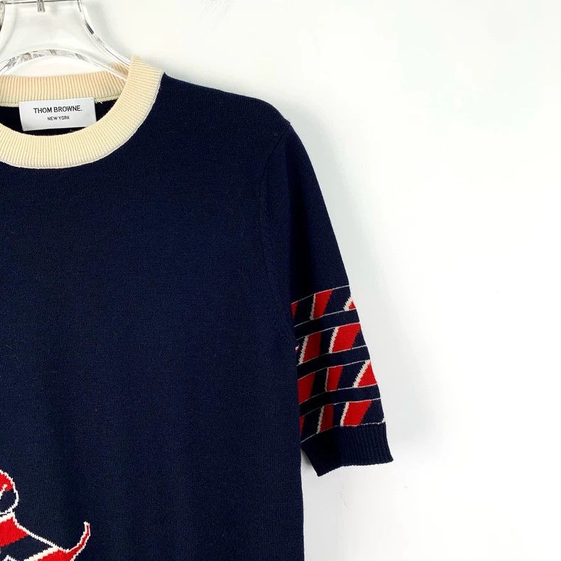 Thom Browne Thom Browne size0 Round neck short sleeve knit Size US XS / EU 42 / 0 - 3 Thumbnail