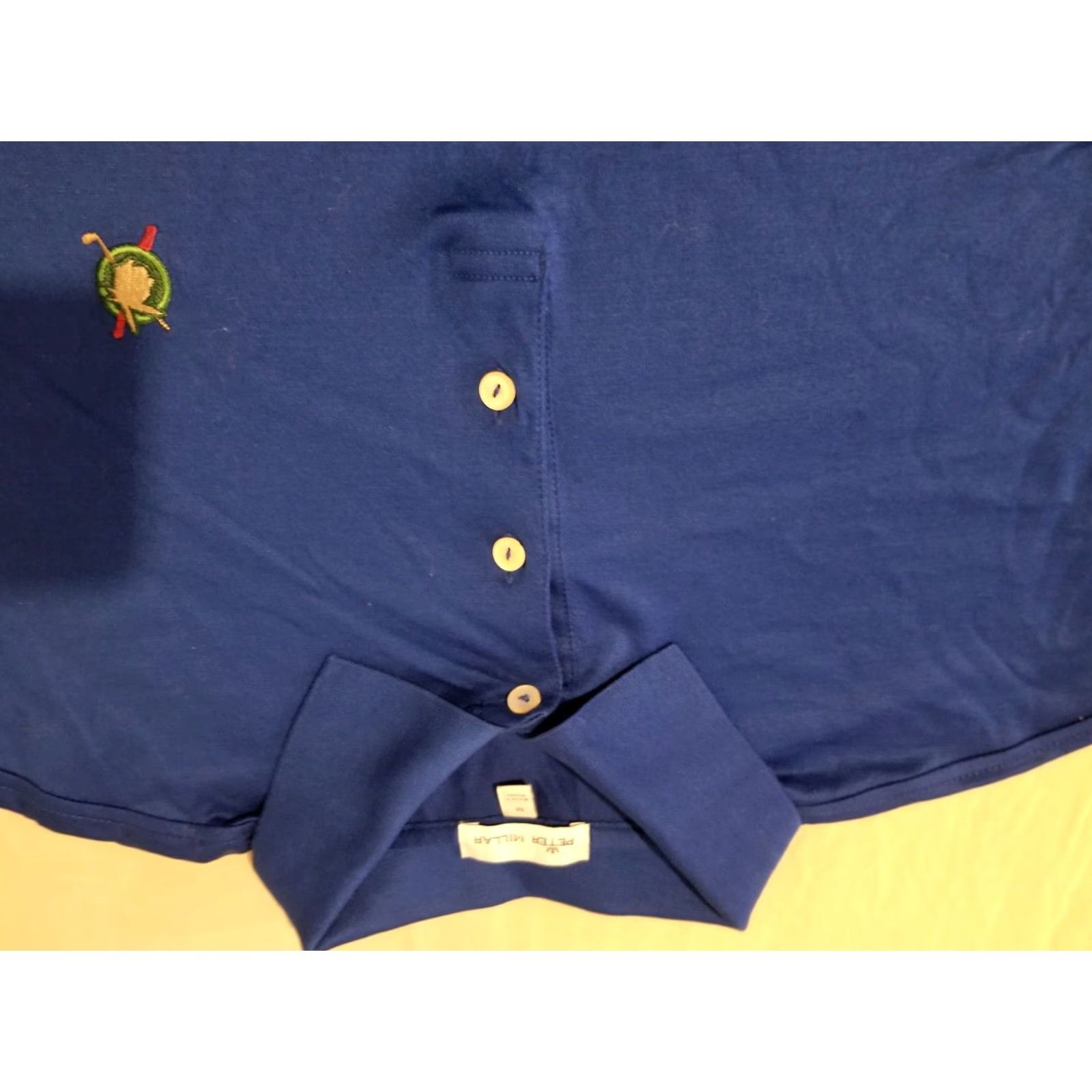 Peter Millar Peter Millar Polo Shirt M Medium Blue Cotton Mens Size US M / EU 48-50 / 2 - 2 Thumbnail