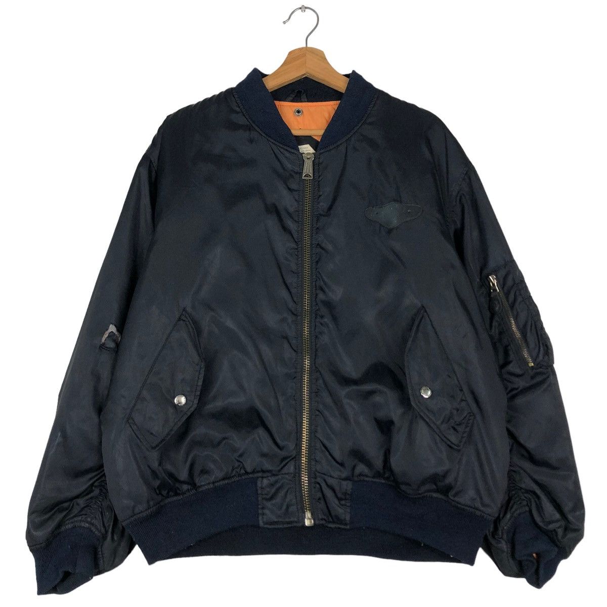 Japanese Brand 🔥RIOT RIOT AIR FORCE FLY BOMBER JACKET MIKITARY BIG LOGO Size US M / EU 48-50 / 2 - 4 Thumbnail