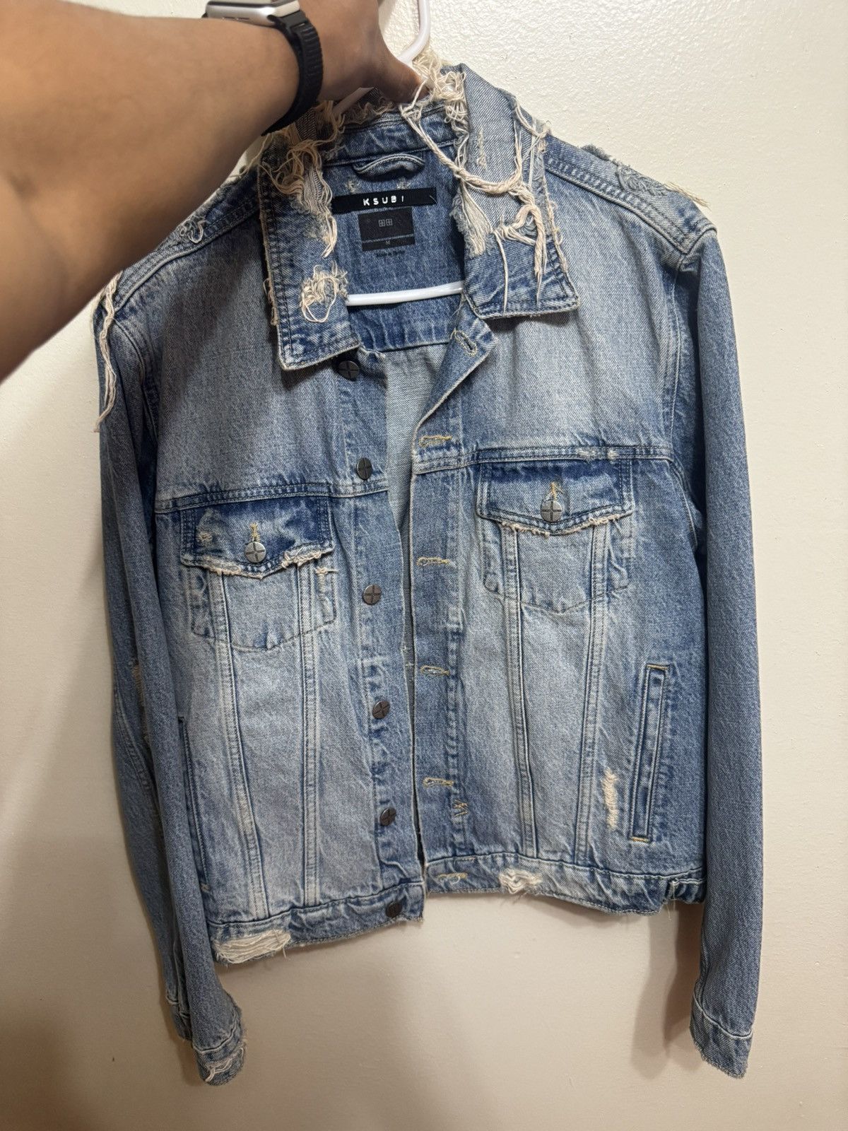Ksubi Ksubi destroyed denim jacket Size US M / EU 48-50 / 2 - 1 Thumbnail