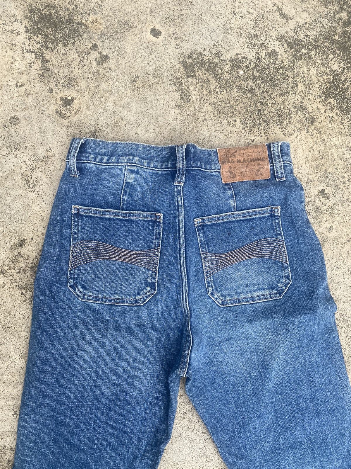 Japanese Brand Flare Jeans Rag Machine Bust Pant Bootcut Size US 27 - 20 Thumbnail