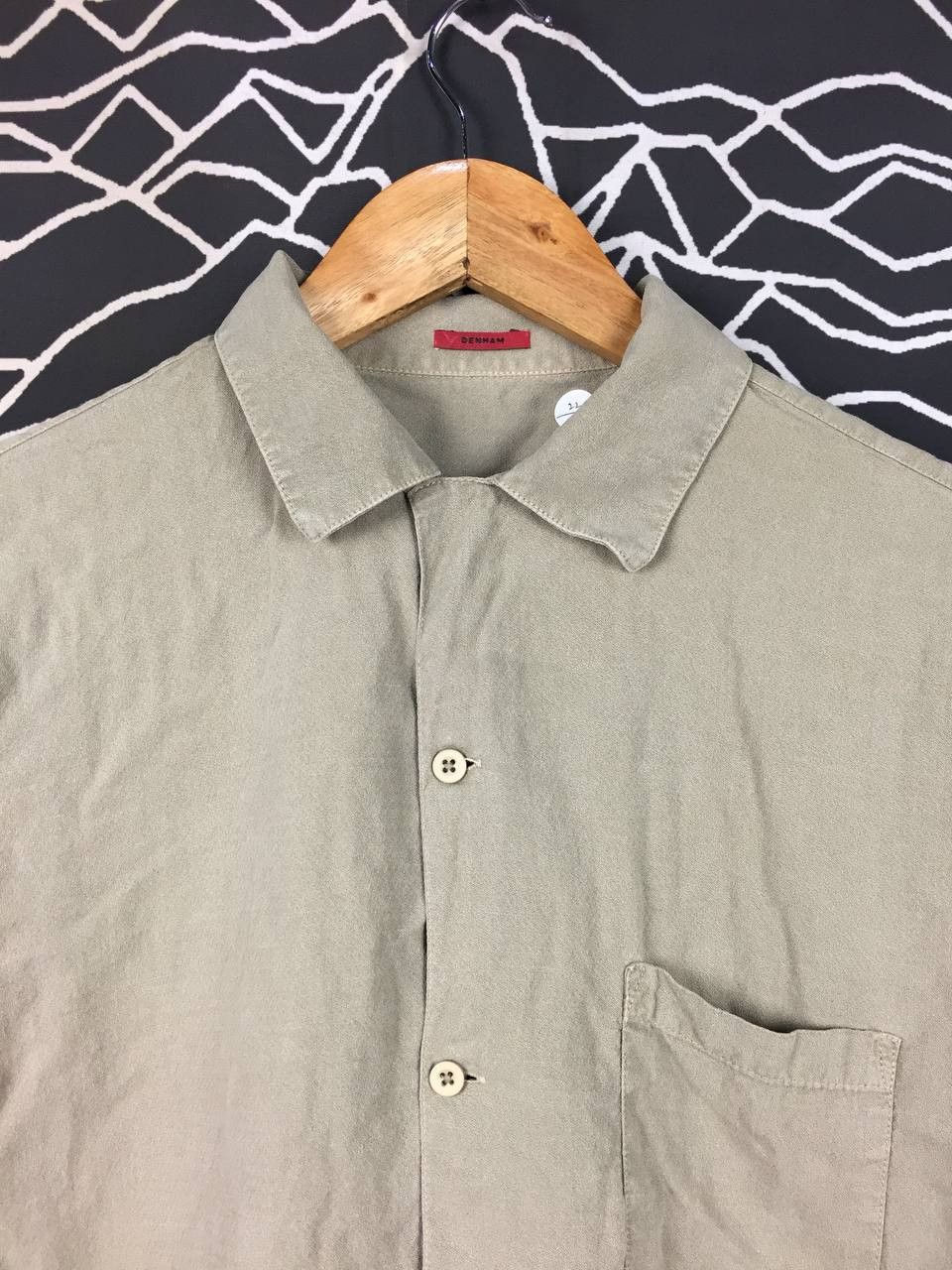 DENHAM Denham Lyocell Linen Camp Collar Bowling Shirt Size US S / EU 44-46 / 1 - 4 Thumbnail