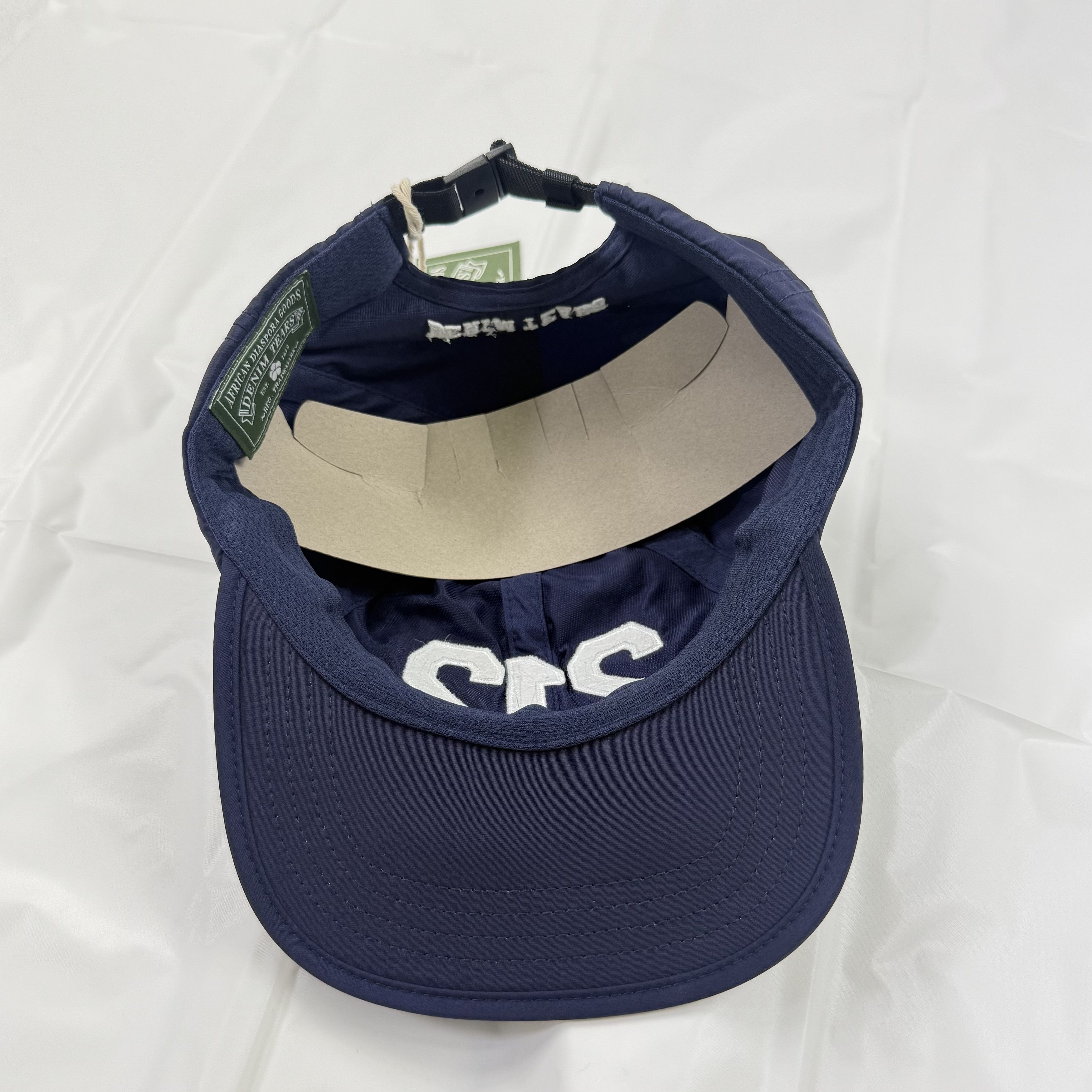 DENIM TEARS Denim Tears 212 Nylon Hat Navy Blue Adjustable Strapback Size ONE SIZE - 5 Thumbnail