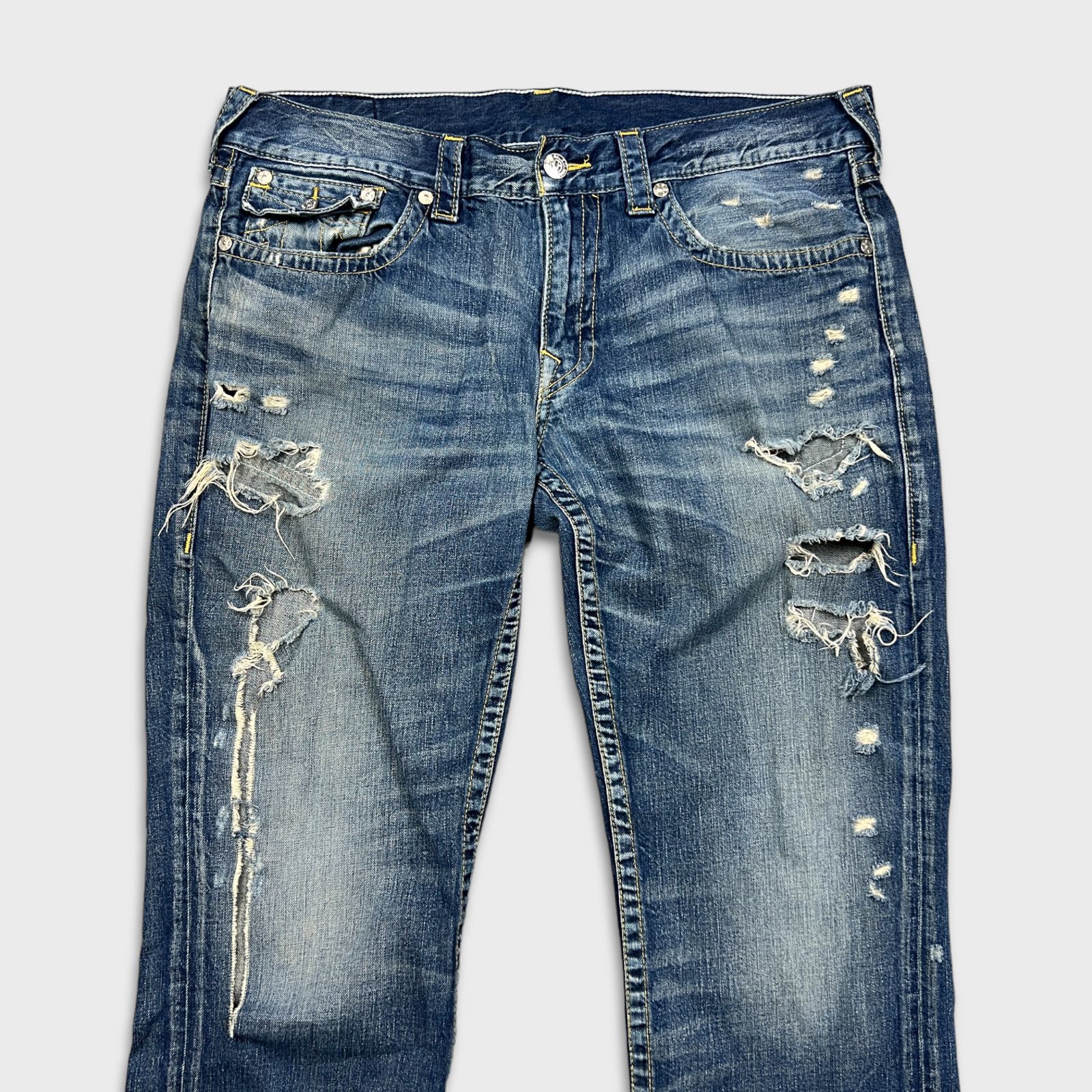 True Religion True Religion Jeans 38x29 World Tour Straight Denim Pants Size US 38 / EU 54 - 2 Thumbnail