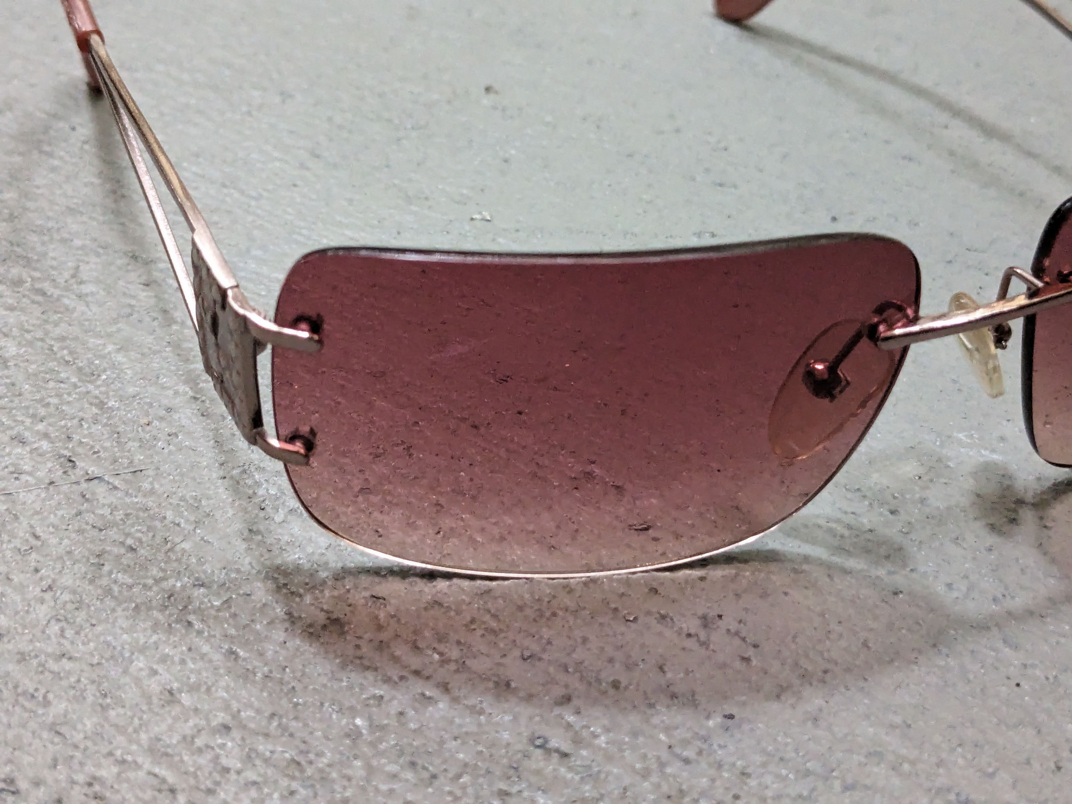 Fendi Fendi Sunglasses FS 416 Pink Gradient Rimless Frameless Size ONE SIZE - 4 Thumbnail