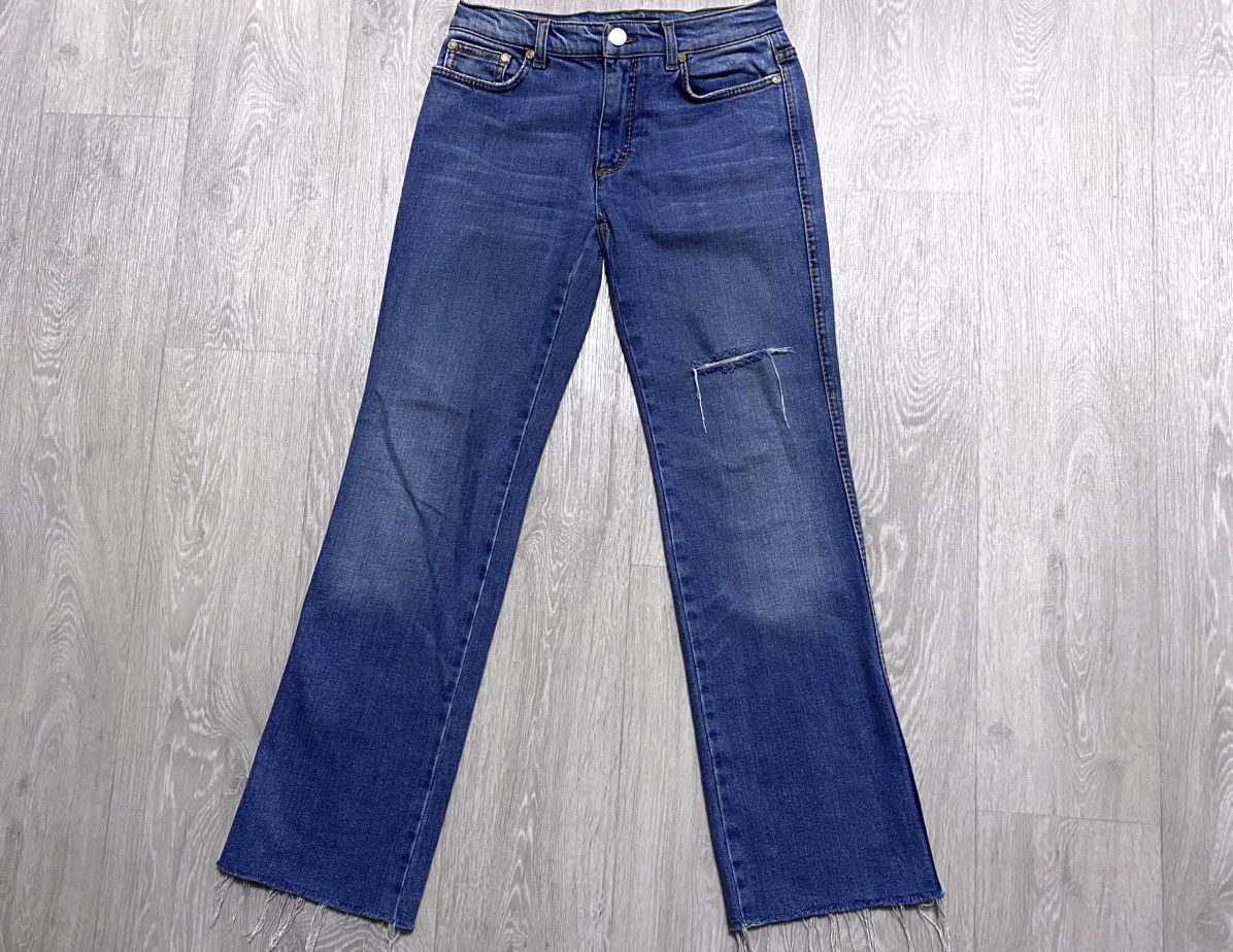 Roberto Cavalli Roberto Cavalli Washed Torn Fringed Distressed Jeans Denim Size 27" / US 4 / IT 40 - 5 Thumbnail