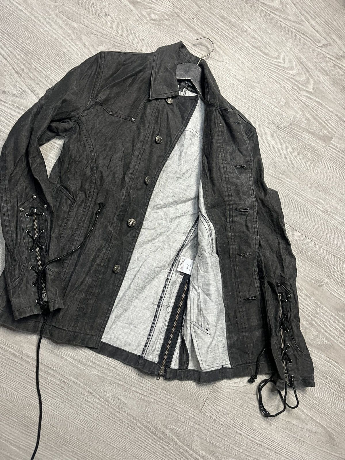 Japanese Brand Y2k Schlussel 14th addiction lgb style waxed Jacket Size M / US 6-8 / IT 42-44 - 6 Thumbnail