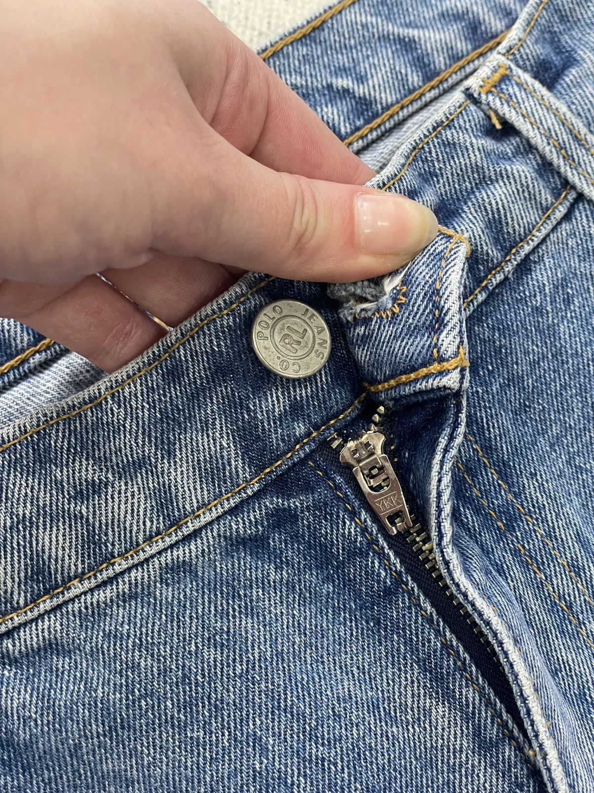 Polo Ralph Lauren Polo Ralph Lauren Denim baggy pants retro style Size US 34 / EU 50 - 6 Thumbnail