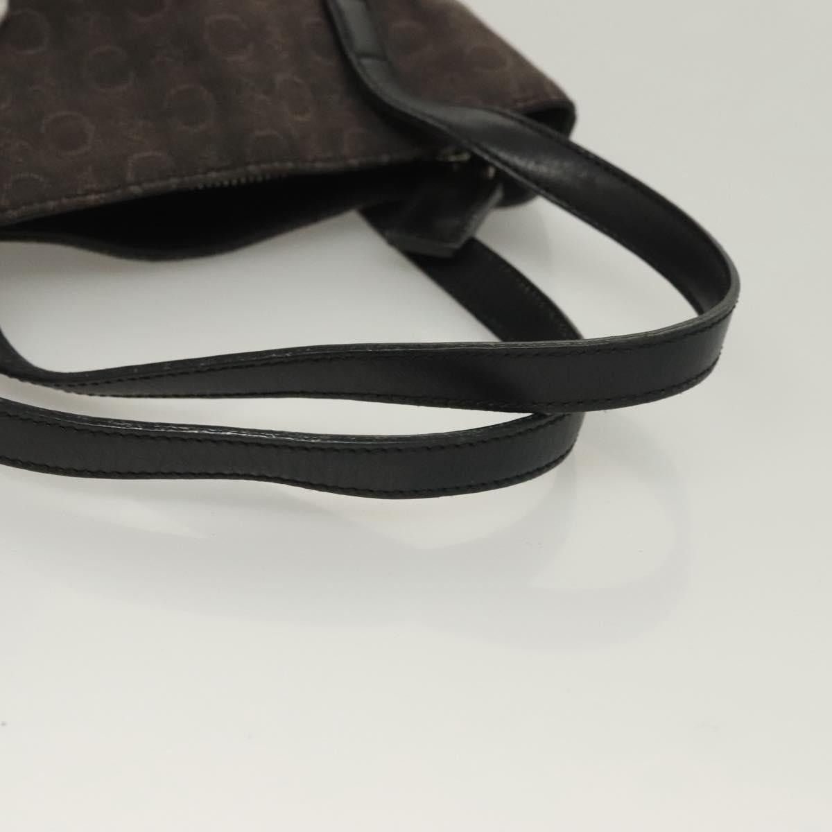 Celine CELINE C Macadam Canvas Hand Bag Black Silver Size ONE SIZE - 7 Thumbnail
