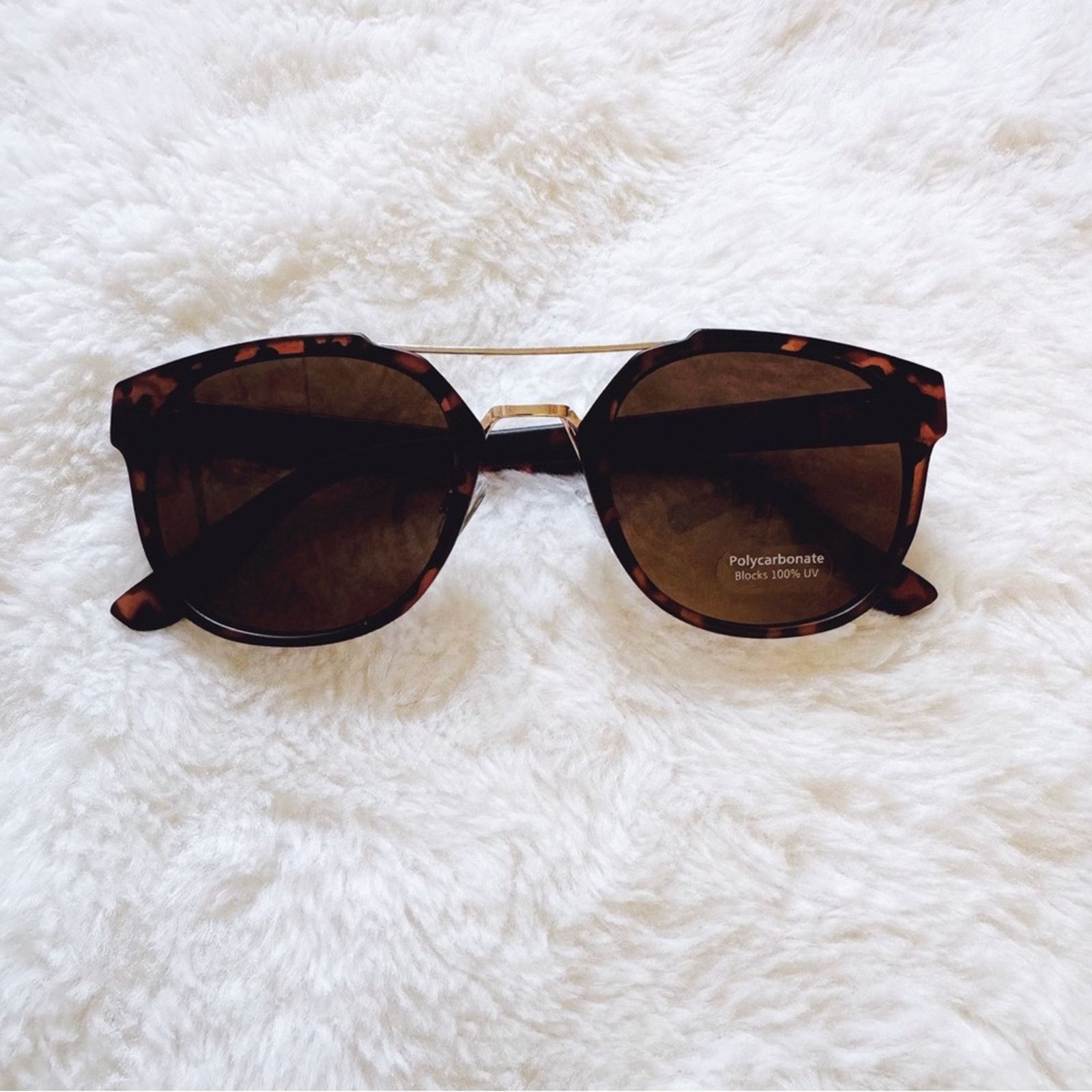 Other Ansel Tortoise Brown Bold Round Sunglasses Size ONE SIZE - 2 Thumbnail