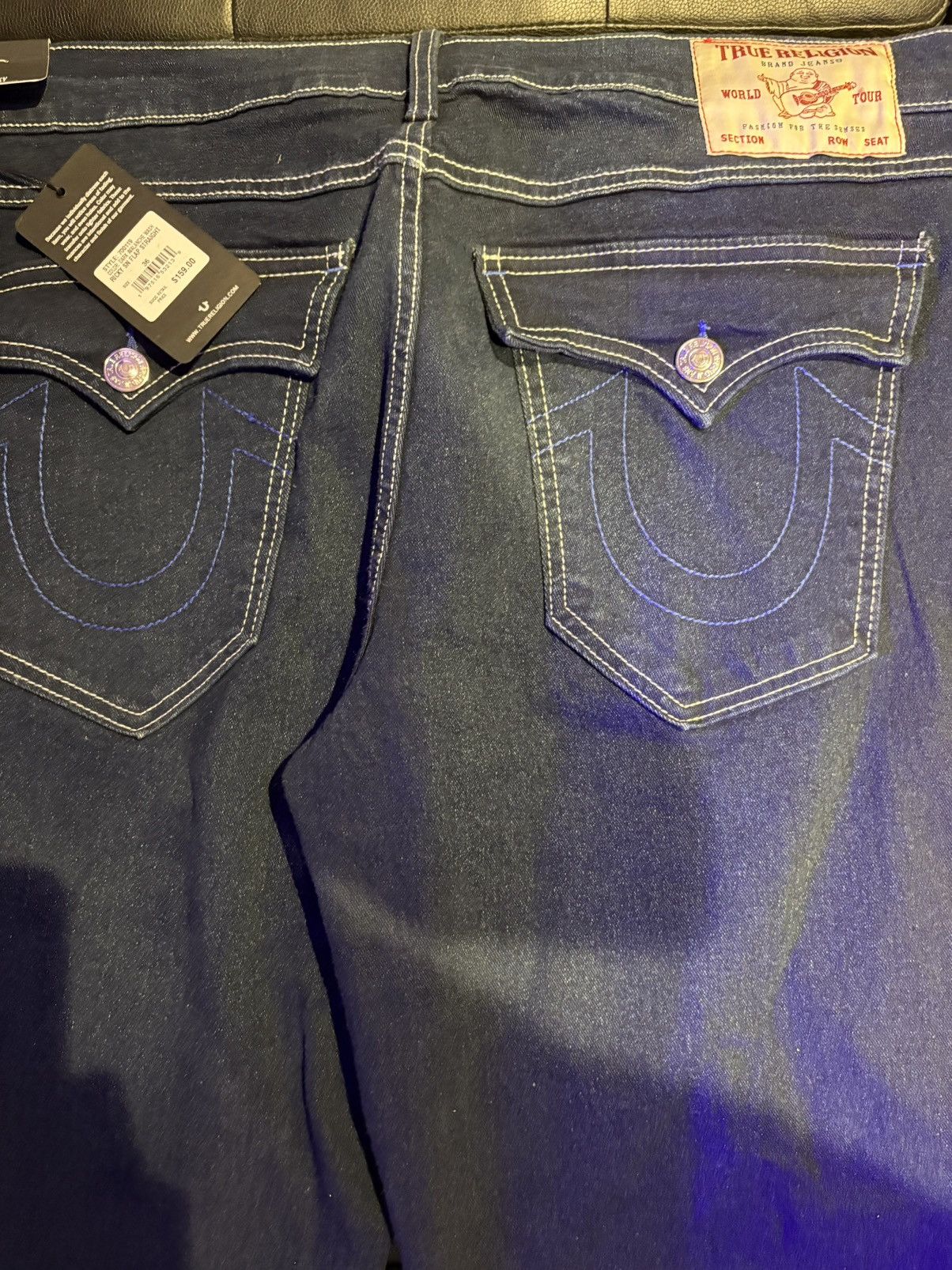 True Religion True Religion Blue Stitch Vintage Size US 36 / EU 52 - 3 Thumbnail