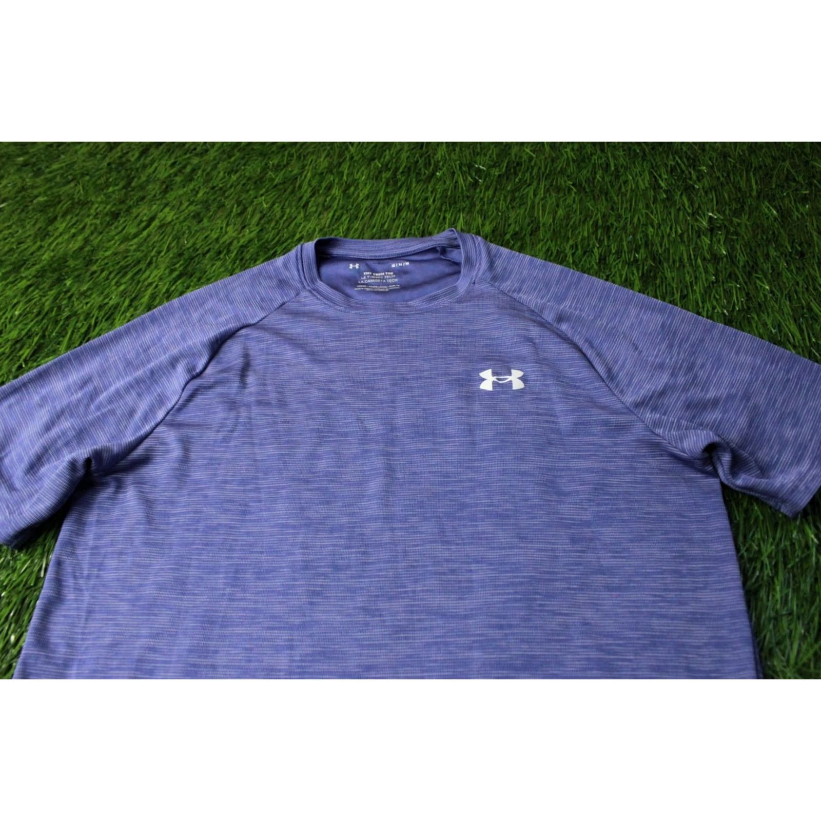 Under Armour UNDER ARMOUR TECH TEE MEN SHIRT M PURPLE 2024 The Tech Tee CrossFit Jersey 100% Polyester Short Sleeve Crew Neck Regular Fit Size US M / EU 48-50 / 2 - 2 Thumbnail