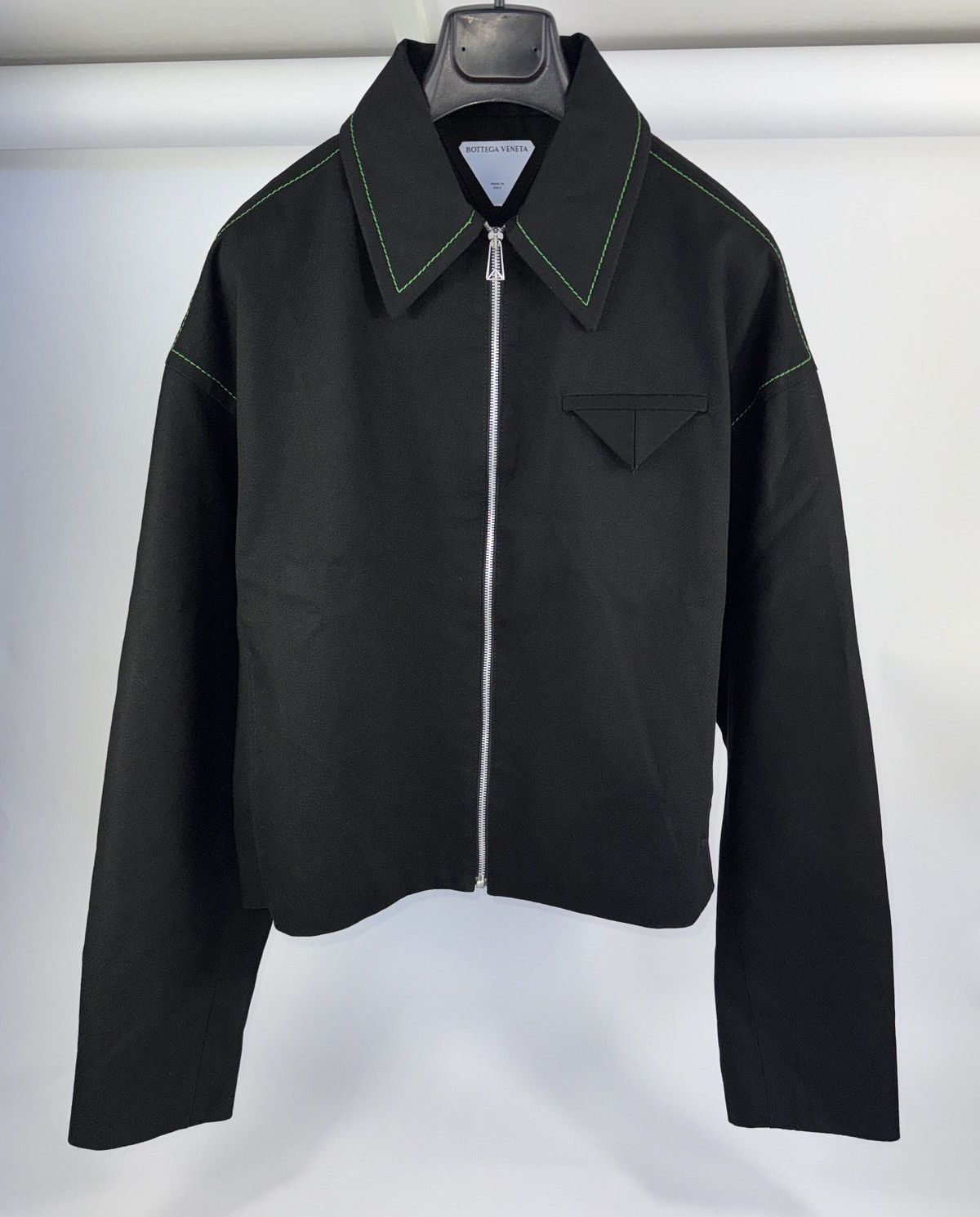 Bottega Veneta Contrast Stitch Twill Zip Blouson Bomber Jacket Daniel Lee Size US L / EU 52-54 / 3 - 1 Thumbnail