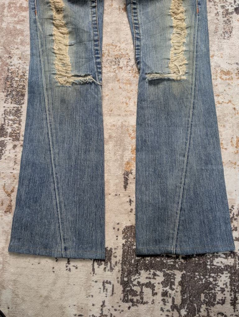True Religion True Legion Distress Bootcut Denim Size US 31 - 5 Thumbnail