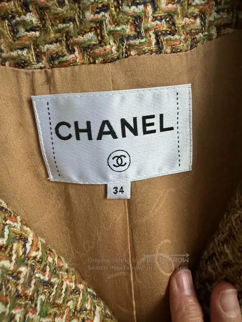 Chanel Chanel 16A Roman series show gold tweed four-pocket jacket Size XXS / US 00 / IT 34 - 4 Thumbnail