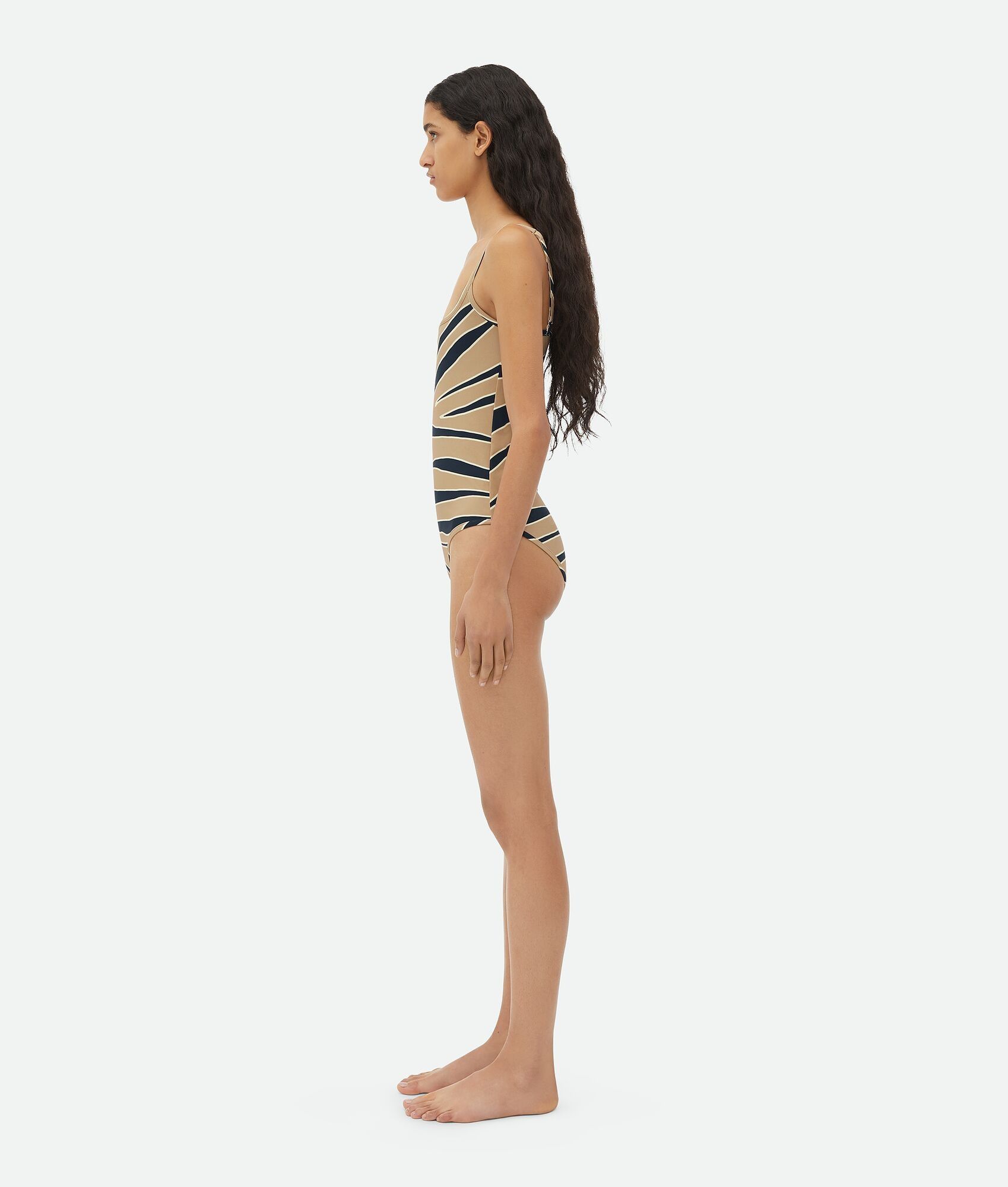 Bottega Veneta o1n1vont0325 Animal Print Stretch Nylon Swimsuit Multicolor Size M / US 6-8 / IT 42-44 - 2 Thumbnail