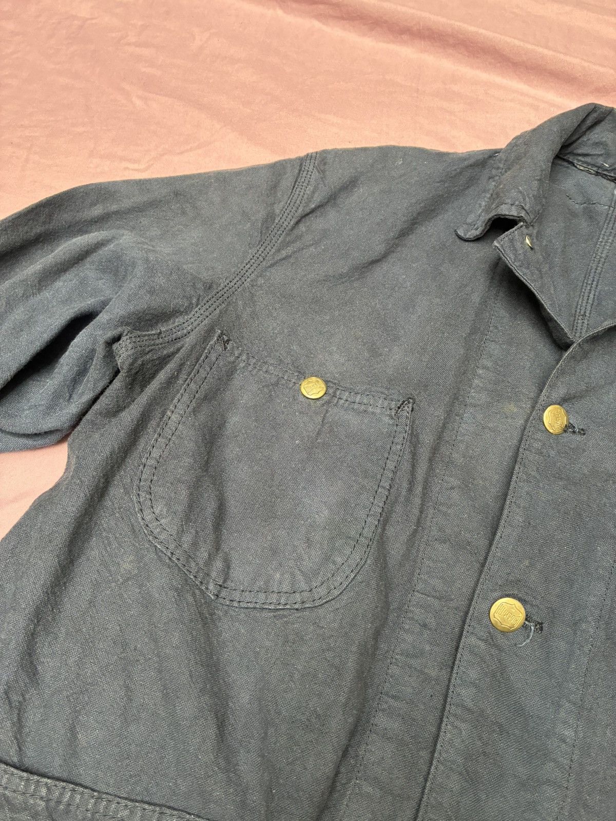 Other BIG SMITH VINTAGE 80s 70s NAVY CHORE JACKET Size US M / EU 48-50 / 2 - 9 Thumbnail