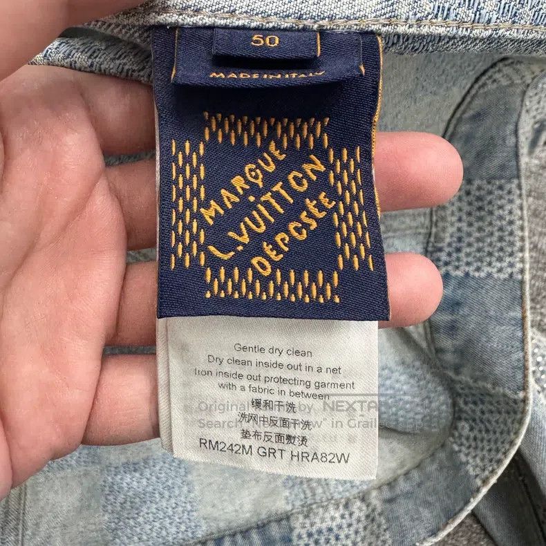 Louis Vuitton Louis Vuitton Rhinestone Checker Denim Jacket Size US M / EU 48-50 / 2 - 3 Thumbnail