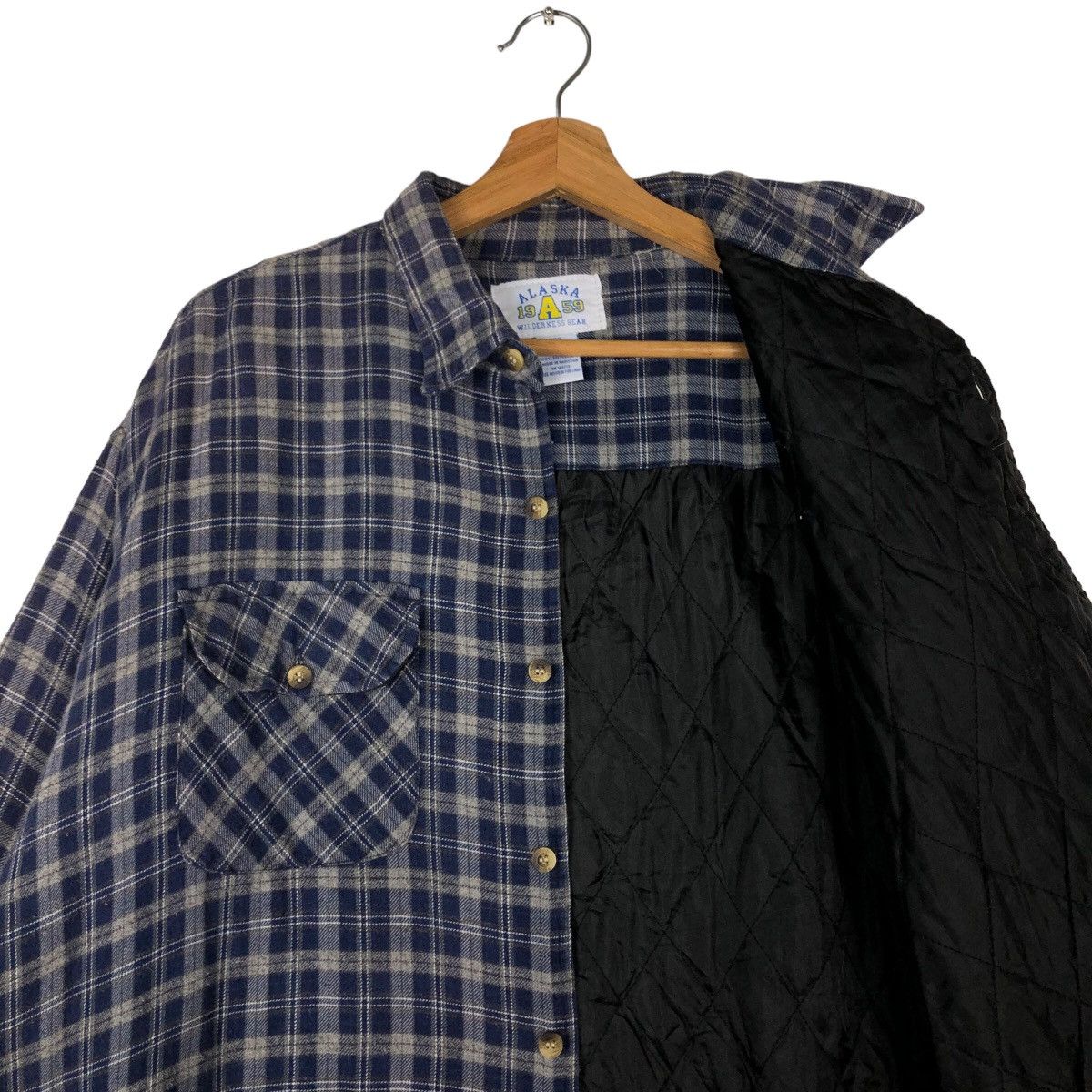 Japanese Brand Vintage Flannel Wool Jacket Tartan Design Alaska Wilderness Size US XXL / EU 58 / 5 - 10 Thumbnail