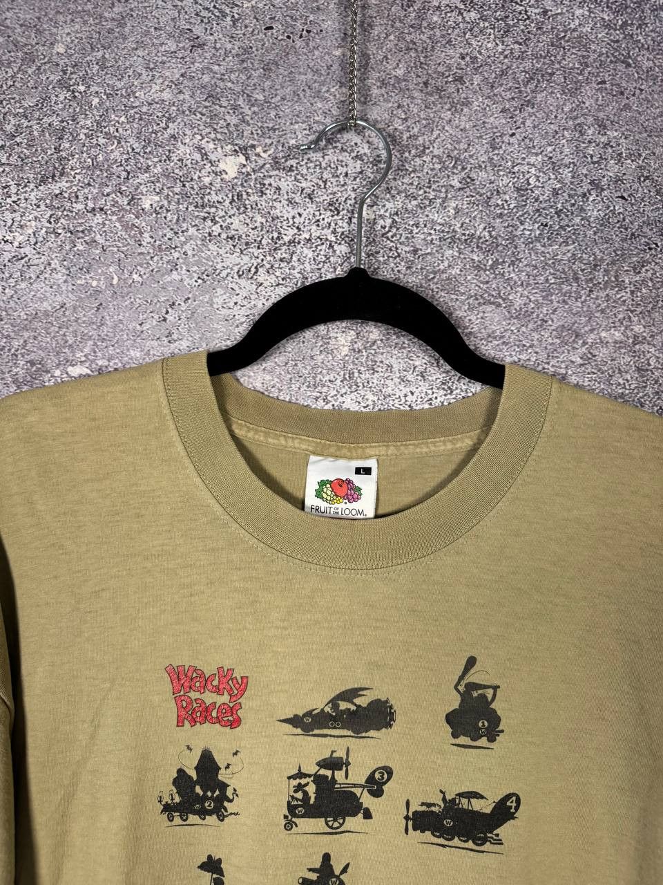Cartoon Network × Fruit Of The Loom Wacky Races Hanna Barbera Vintage 2002 T-Shirt Large Size US L / EU 52-54 / 3 - 6 Thumbnail