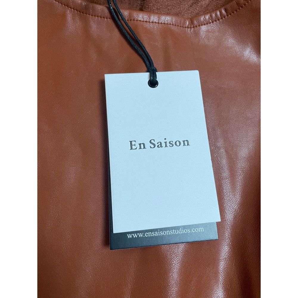 mini leather dress for women The Havana Vegan Leather Mini Dress in Timber | S main image 1