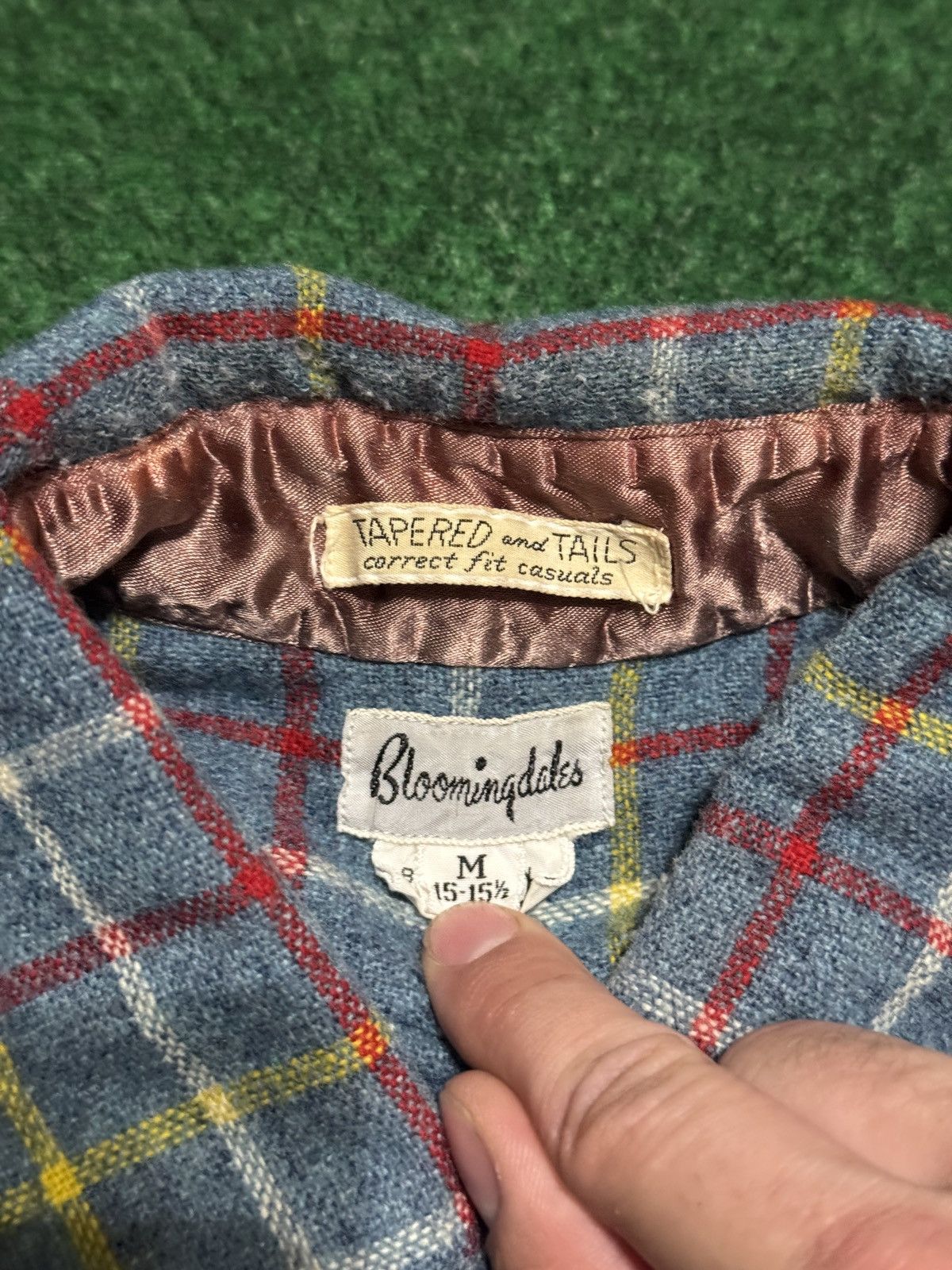 Bloomingdale's True Vintage Bloomingdales Wool Plaid Flannel Shirt Size US M / EU 48-50 / 2 - 3 Thumbnail