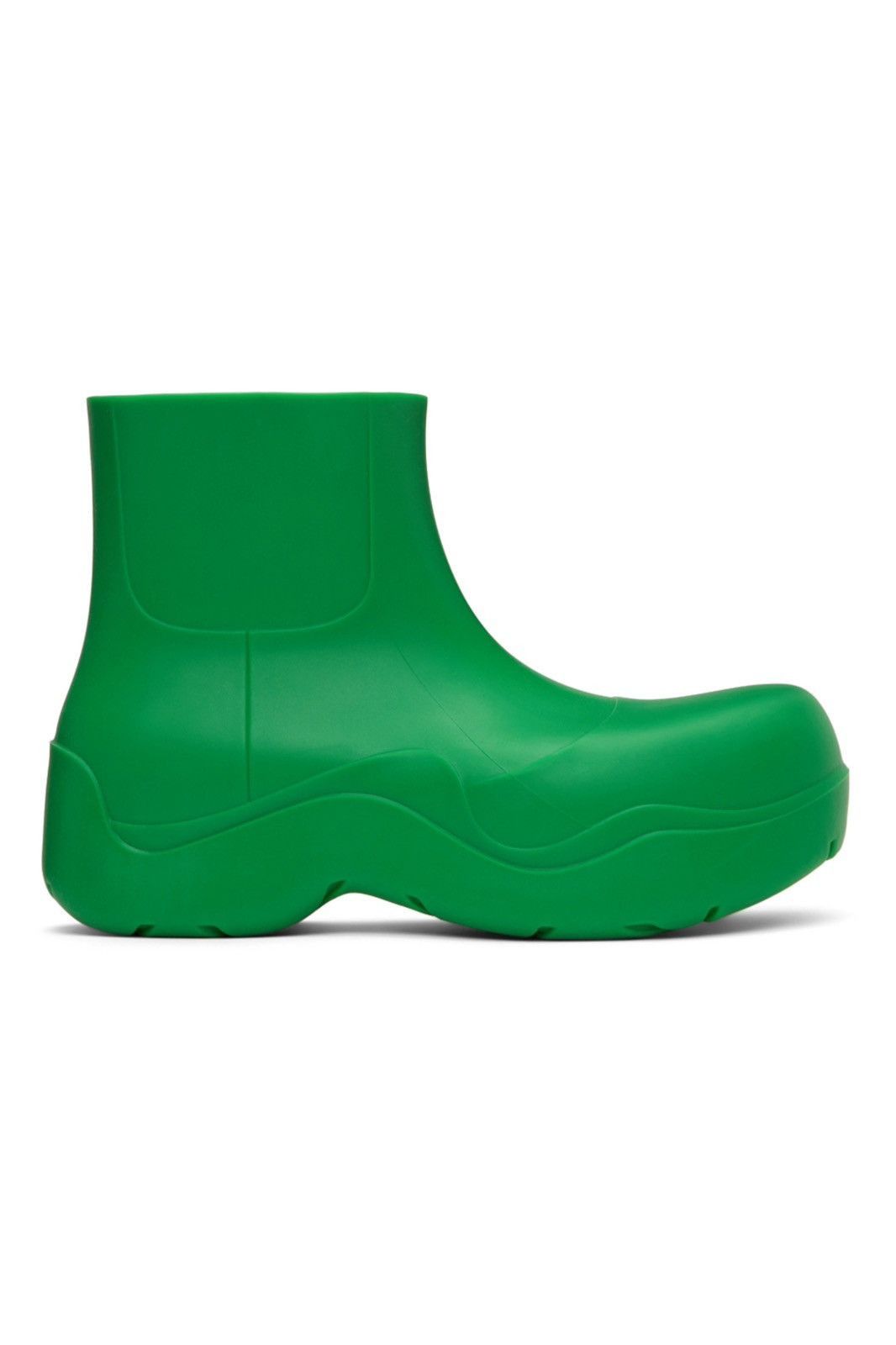 Bottega Veneta Bottega Veneta Rubber Puddle Boots in Green Size US 7 / EU 40 - 1 Thumbnail